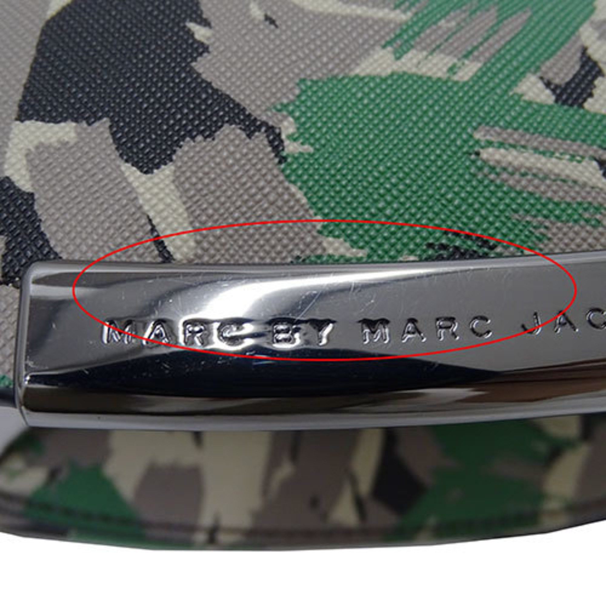 Marc by Marc Jacobs Marc by Marc Jacobs Marc by Jacobs Women's Shoulder Bag Grey Green Camouflage Size ONE SIZE - 11 Thumbnail