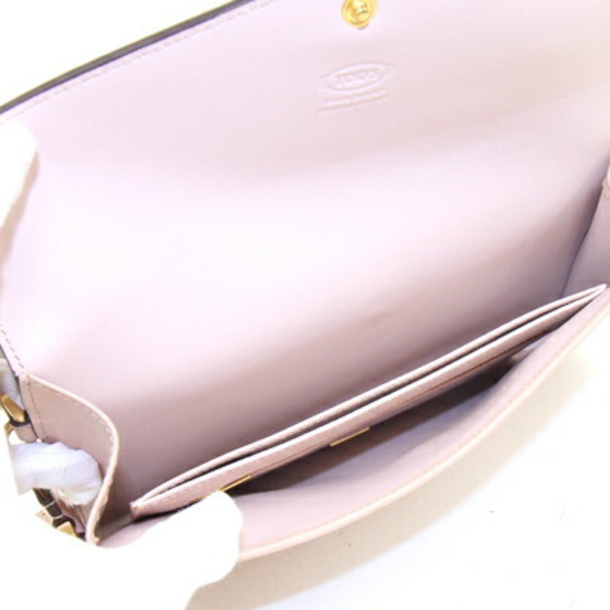 Tod's Tod's Clutch Bag Light Pink Leather Long Wallet Purse Women's TOD'S Size ONE SIZE - 3 Thumbnail