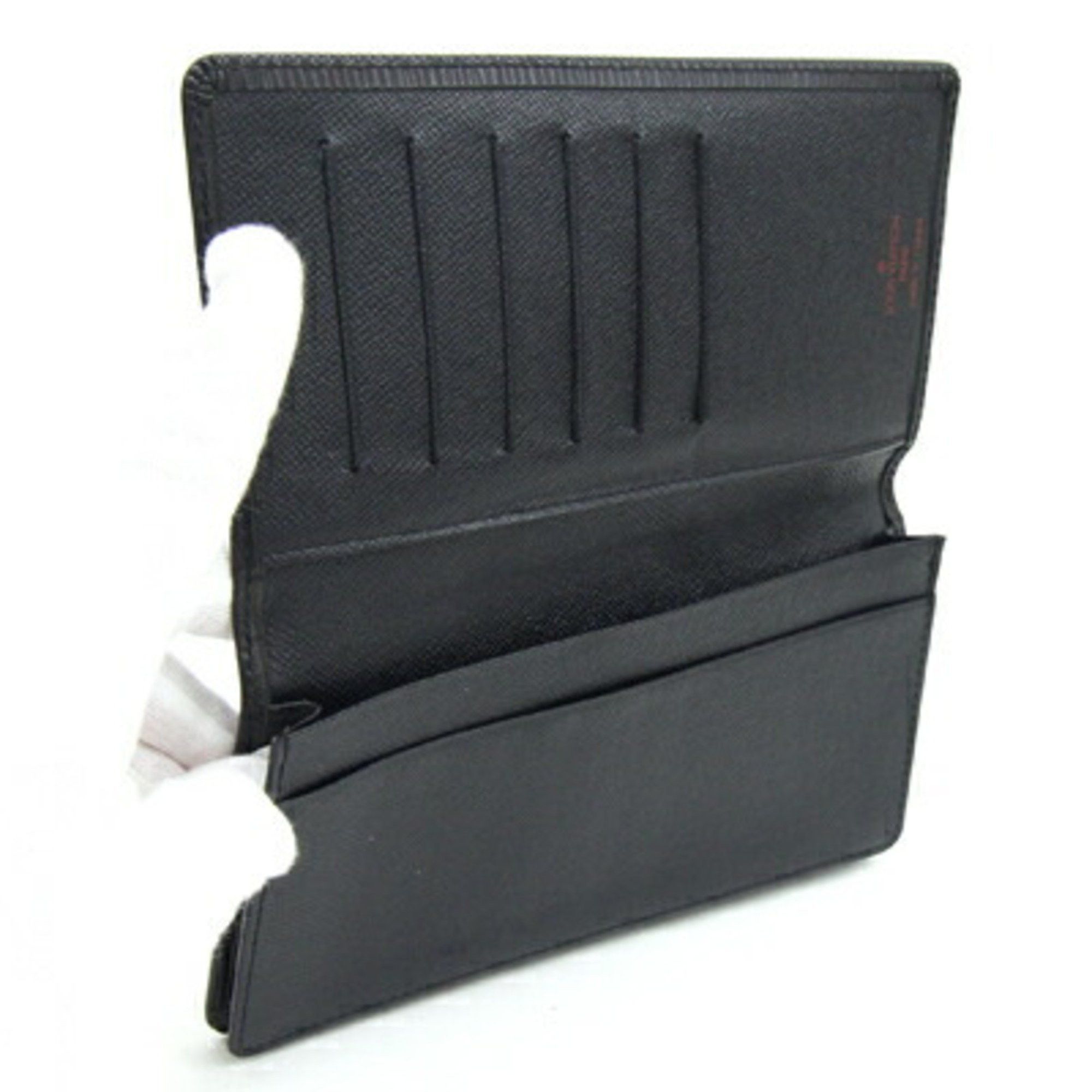 Louis Vuitton Louis Vuitton Bi-fold Long Wallet Epi Porte Carte Credit Yen M63212 Noir Black Gusseted Billfold Men's LOUIS VUITTON Size ONE SIZE - 4 Thumbnail