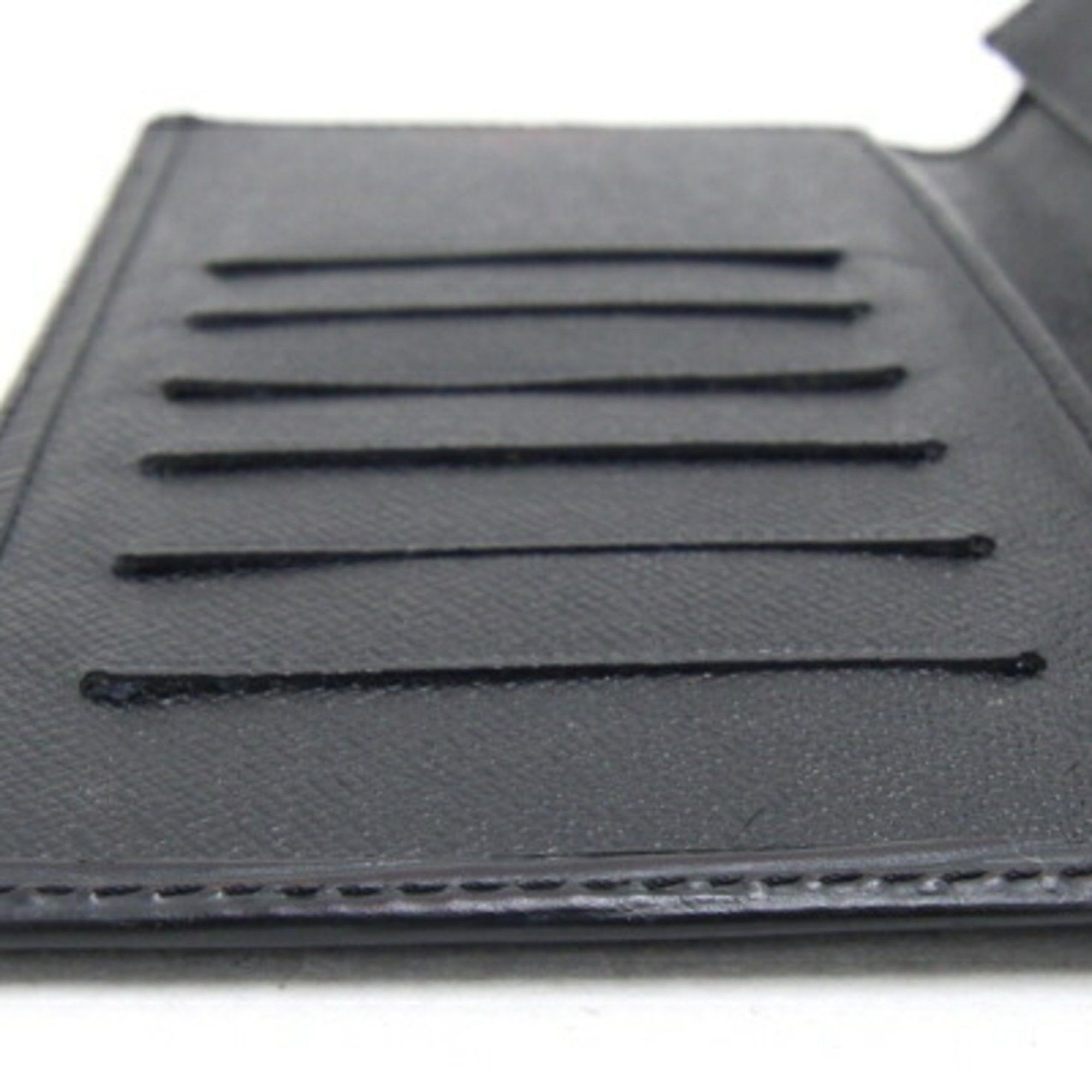 Louis Vuitton Louis Vuitton Bi-fold Long Wallet Epi Porte Carte Credit Yen M63212 Noir Black Gusseted Billfold Men's LOUIS VUITTON Size ONE SIZE - 9 Thumbnail