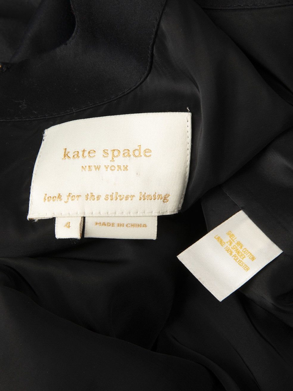 Kate Spade Black Bow Detail Mini Dress Size XS / US 0-2 / IT 36-38 - 5 Thumbnail