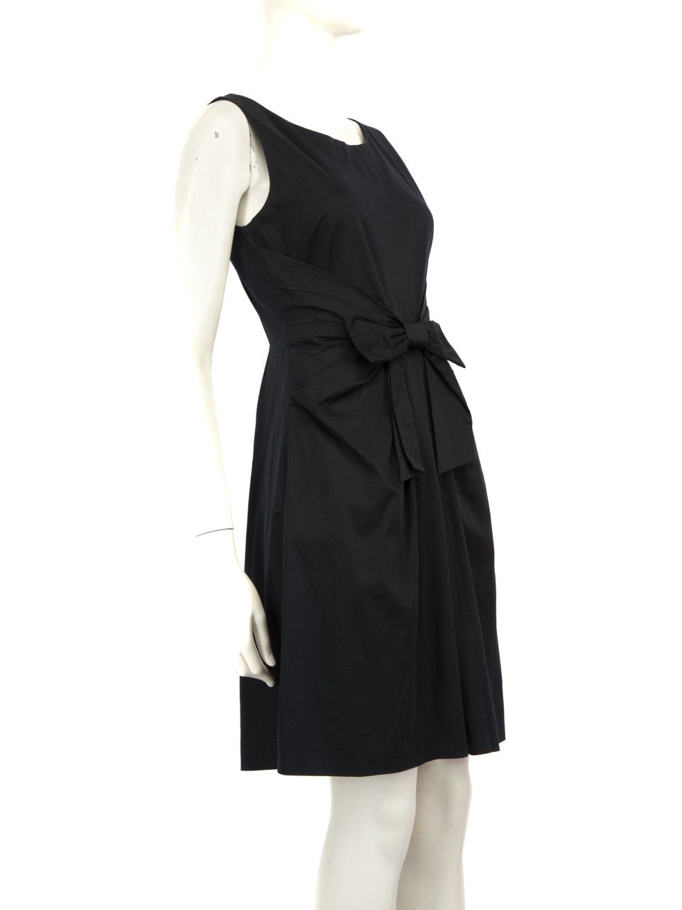 Kate Spade Black Bow Detail Mini Dress Size XS / US 0-2 / IT 36-38 - 2 Thumbnail