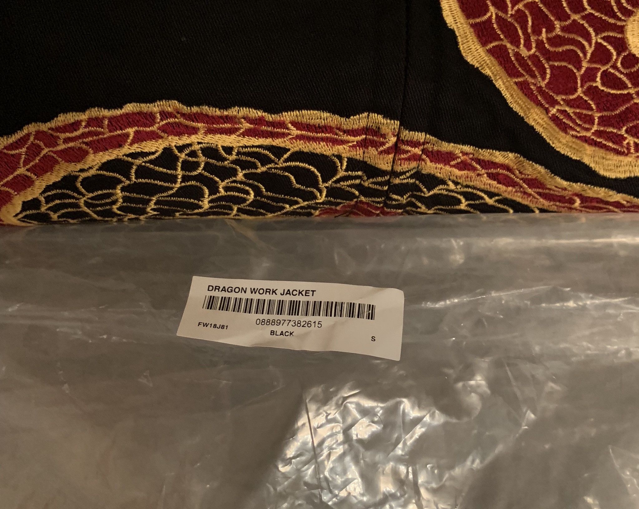 Supreme Supreme Dragon Work Jacket Black Small Size US S / EU 44-46 / 1 - 4 Thumbnail