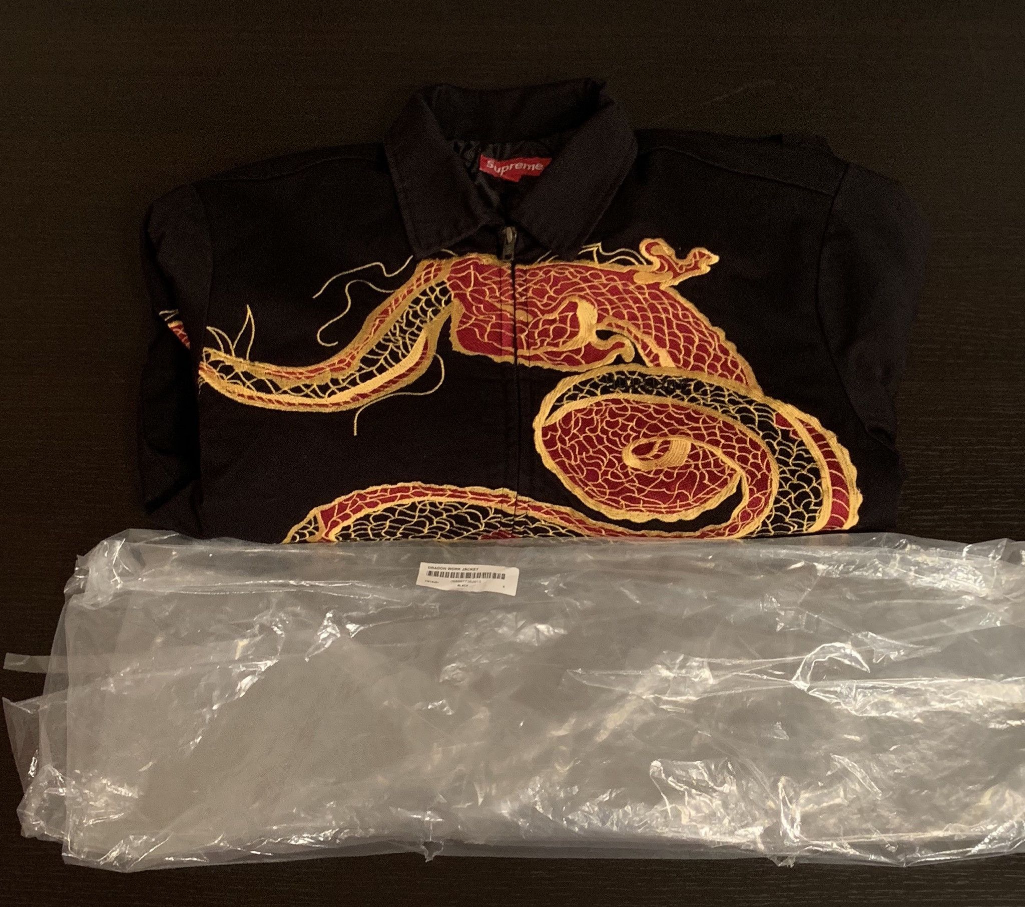 Supreme Supreme Dragon Work Jacket Black Small Size US S / EU 44-46 / 1 - 3 Thumbnail
