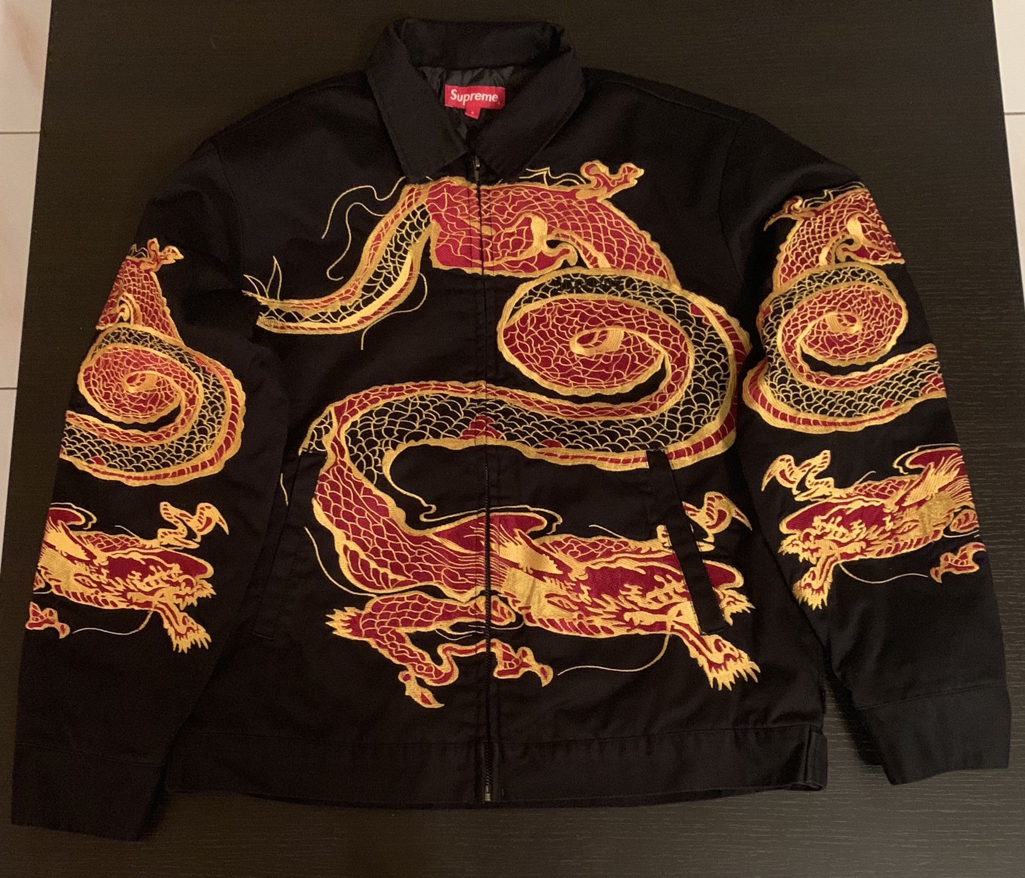 Supreme Dragon Work Jacket | Grailed