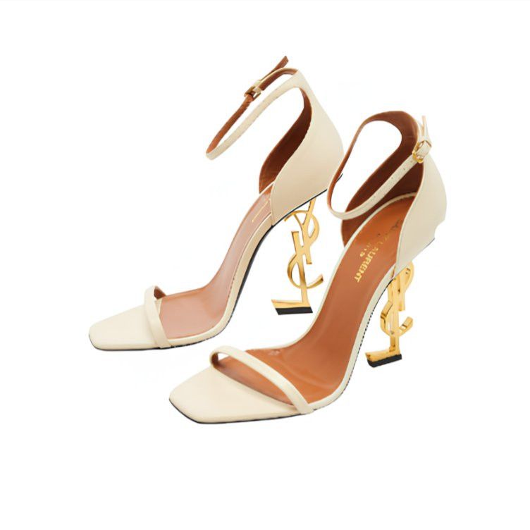 Saint Laurent Paris Yves Saint Laurent Opyum Sandals in Smooth Leather Size US 11 / IT 41 - 2 Thumbnail