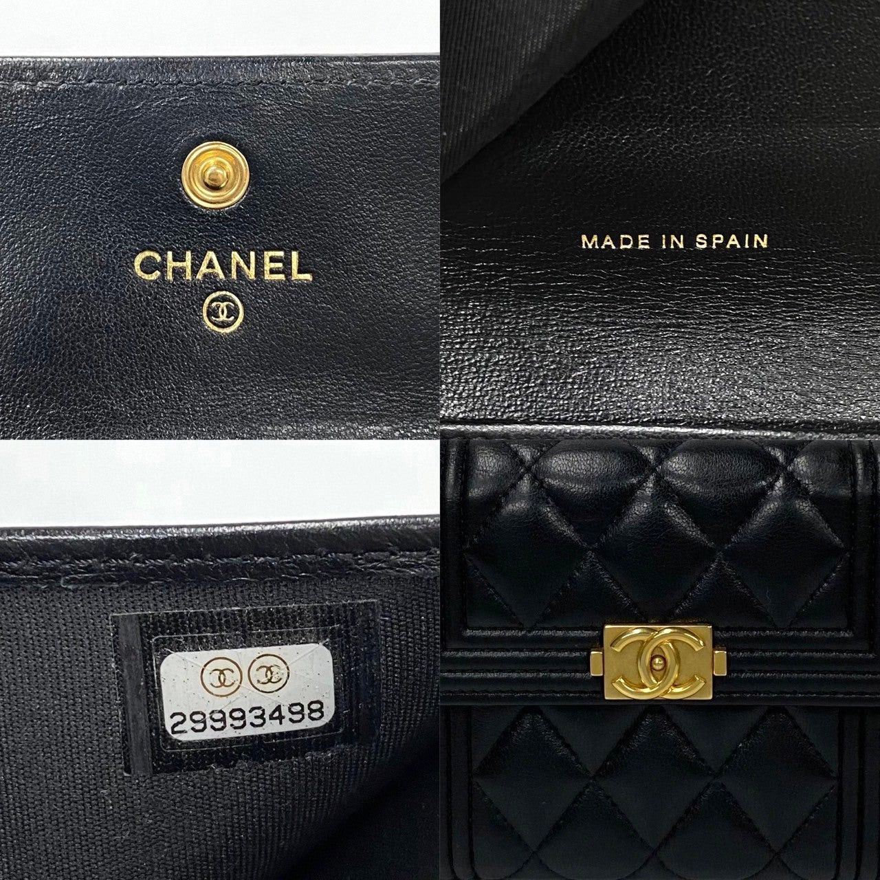 Chanel Chanel Wallet Black Lambskin Size ONE SIZE - 2 Thumbnail