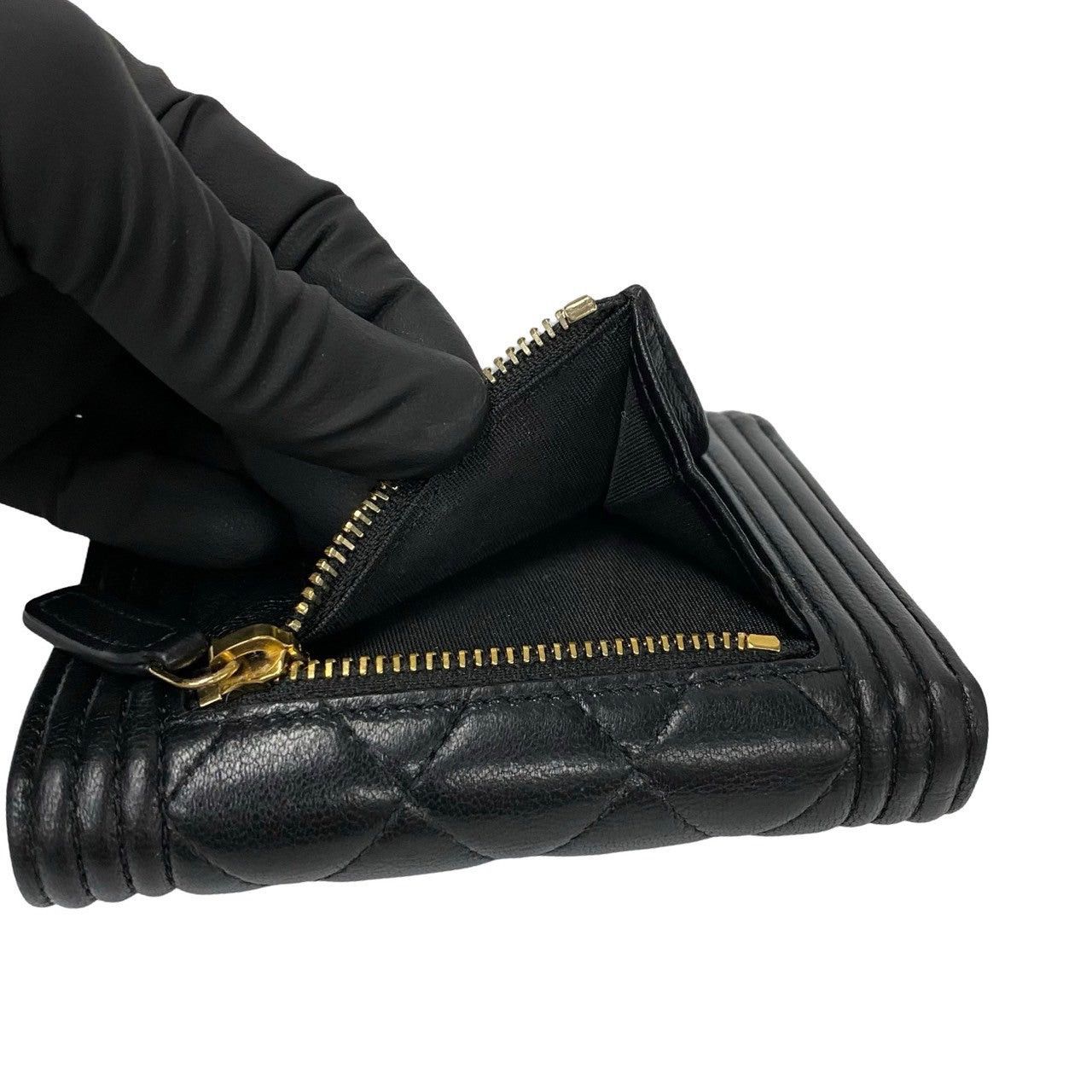 Chanel Chanel Wallet Black Lambskin Size ONE SIZE - 7 Thumbnail