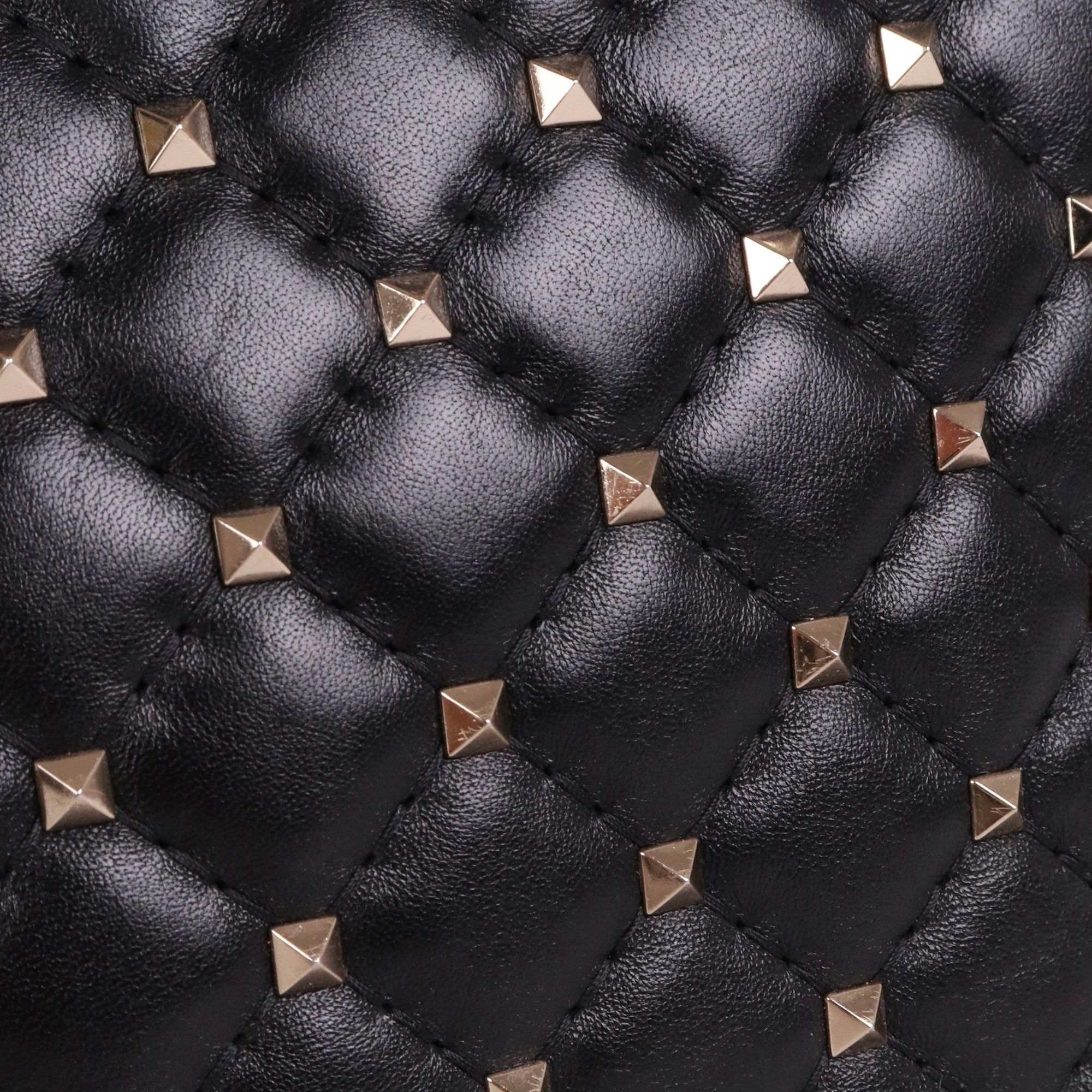 Valentino VALENTINO - Valentino Rockstud tote bag in black leather Size ONE SIZE - 6 Thumbnail