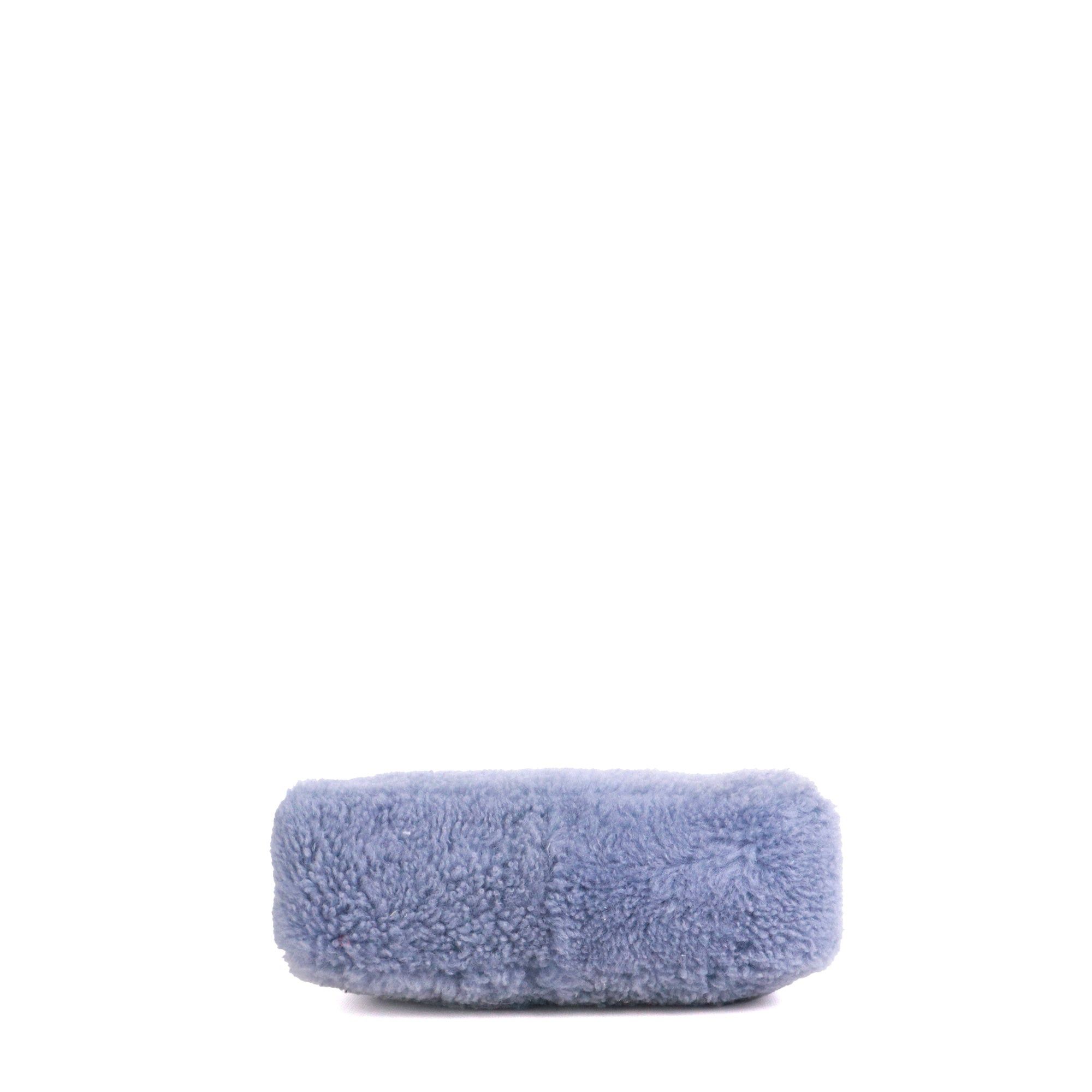 Prada PRADA - Prada Re-Édition 2000 mini shoulder bag in blue wool Size ONE SIZE - 3 Thumbnail