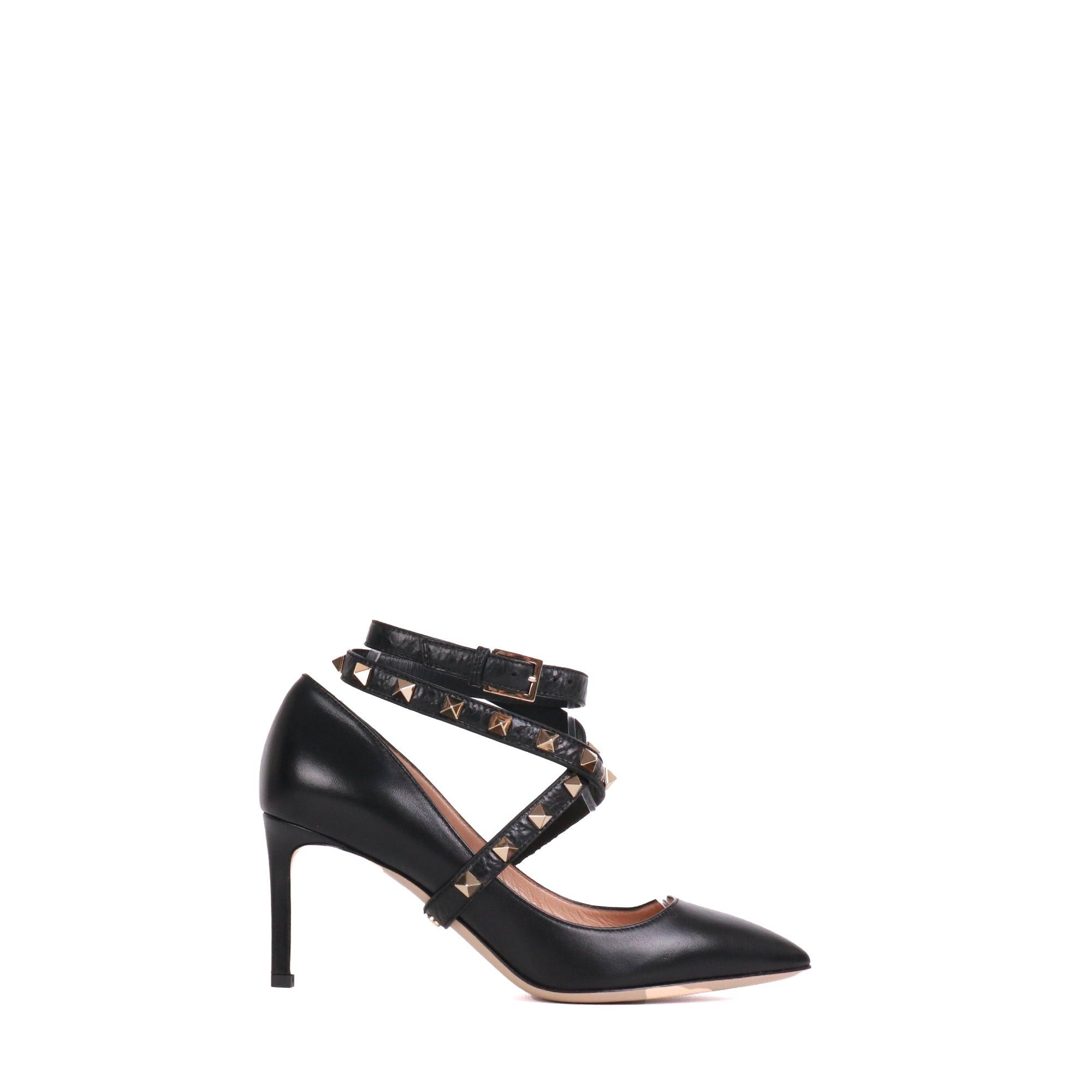 Valentino VALENTINO - Valentino Rockstud pumps in black leather (T36) Size US 5 / IT 35 - 2 Thumbnail