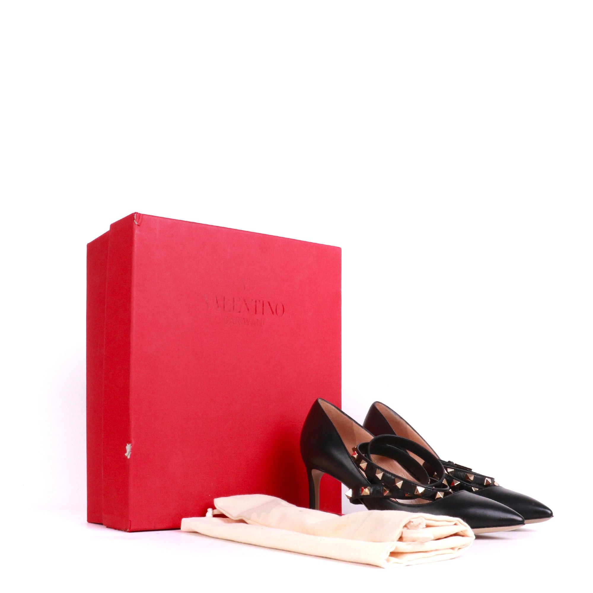 Valentino VALENTINO - Valentino Rockstud pumps in black leather (T36) Size US 5 / IT 35 - 9 Thumbnail