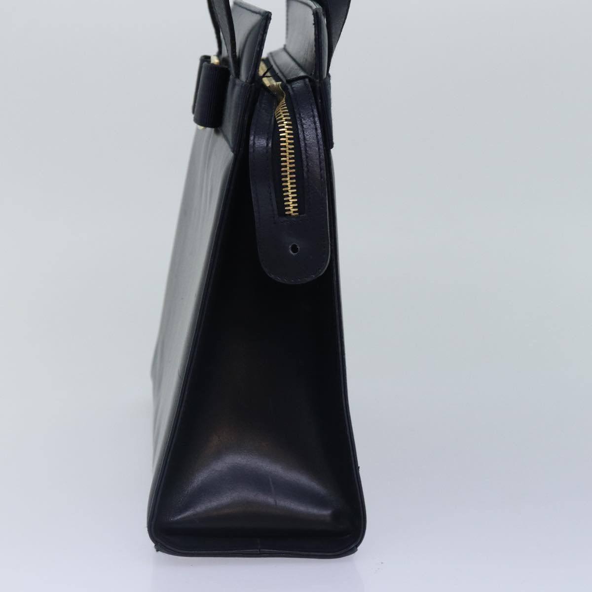 Salvatore Ferragamo Vala Navy Leather Shoulder Bag (Pre-Owned) Size ONE SIZE - 11 Thumbnail