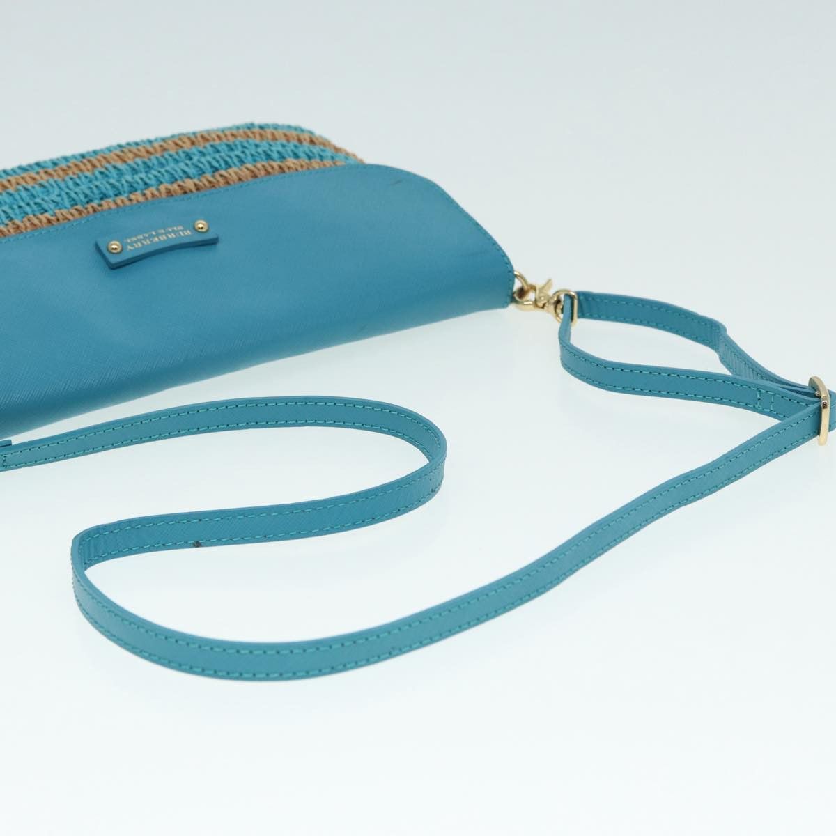 Burberry Blue Leather Shoulder Bag (Pre-Owned) Size ONE SIZE - 4 Thumbnail