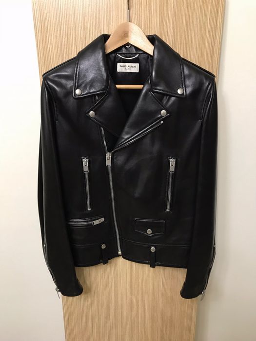 Saint Laurent Paris RARE FW13 Classic L01 Lamb Leather Biker Jacket ...