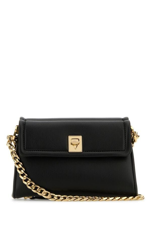 Valentino Black Leather Vlogo Shoulder Bag Size ONE SIZE - 5 Thumbnail