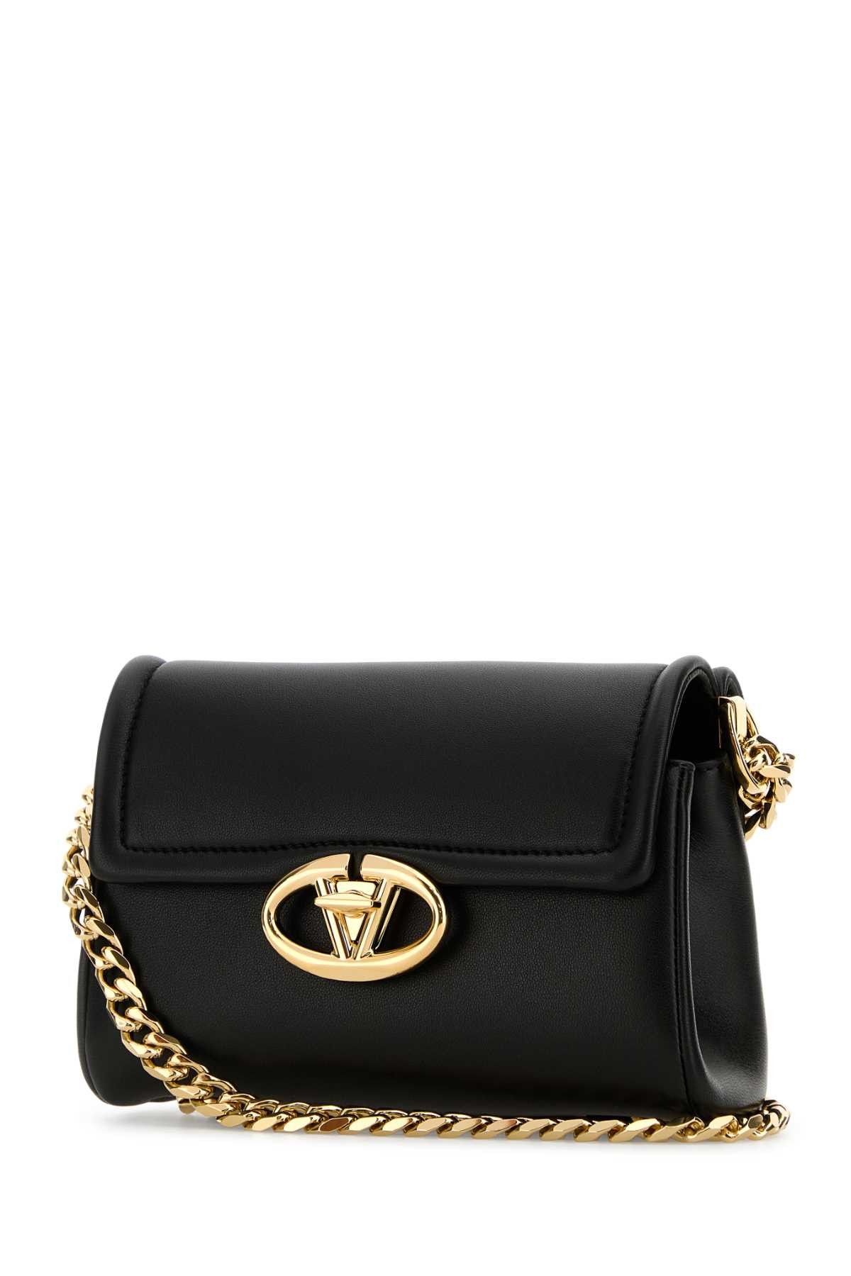 Valentino Black Leather Vlogo Shoulder Bag Size ONE SIZE - 2 Thumbnail