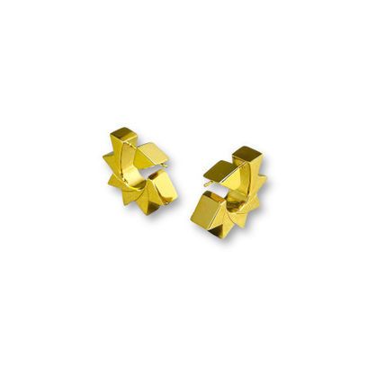 Bottega Veneta Bottega Veneta Window Earrings in yellow gold Size ONE SIZE - 3 Thumbnail