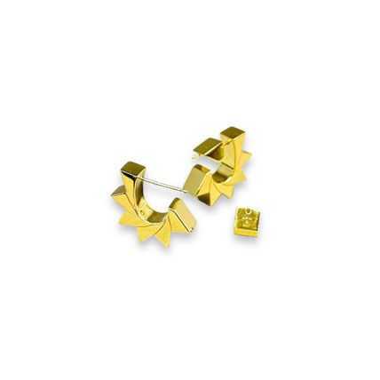 Bottega Veneta Bottega Veneta Window Earrings in yellow gold Size ONE SIZE - 4 Thumbnail