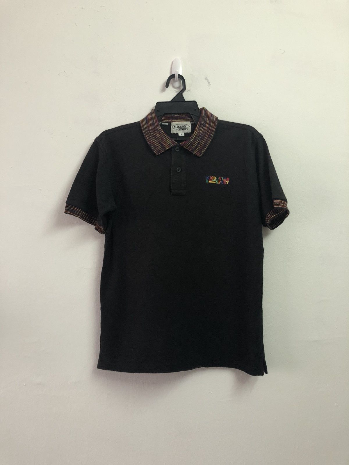 Missoni MISSONI Polo Shirt Rainbow Logo Not Burberry Size US S / EU 44-46 / 1 - 1 Thumbnail