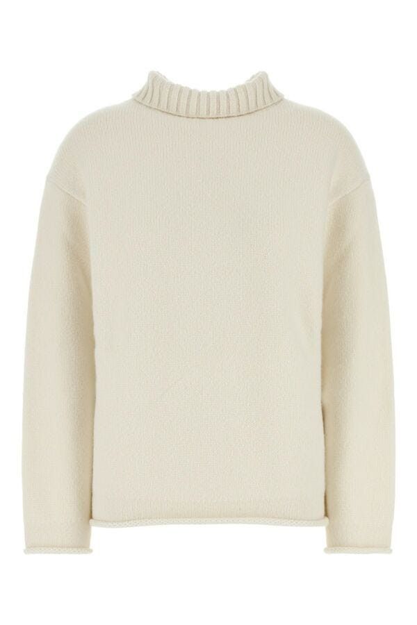 Bottega Veneta White Cashmere Sweater Size S / US 4 / IT 40 - 3 Thumbnail