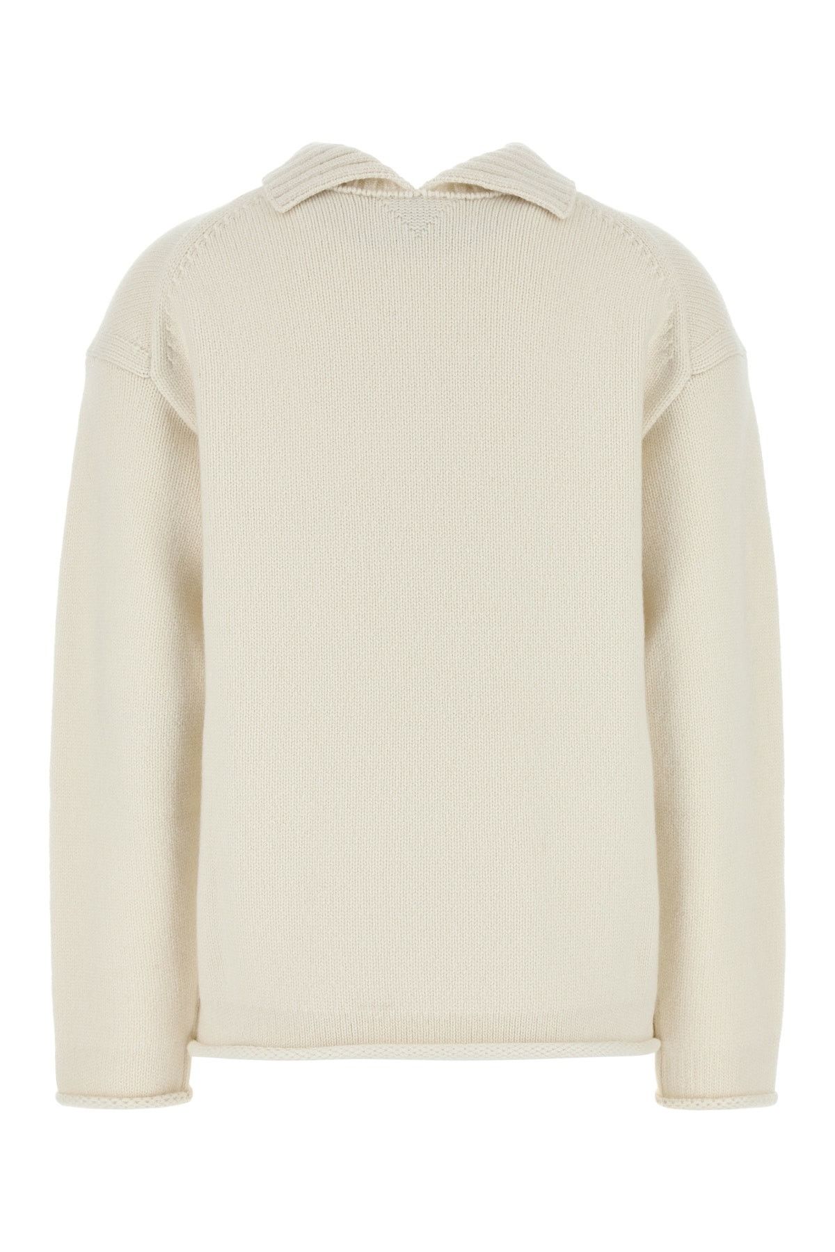 Bottega Veneta White Cashmere Sweater Size S / US 4 / IT 40 - 2 Thumbnail