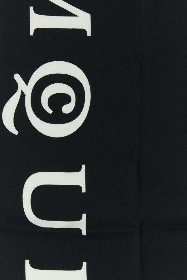 Alexander McQueen Black Silk Foulard Size ONE SIZE - 5 Thumbnail