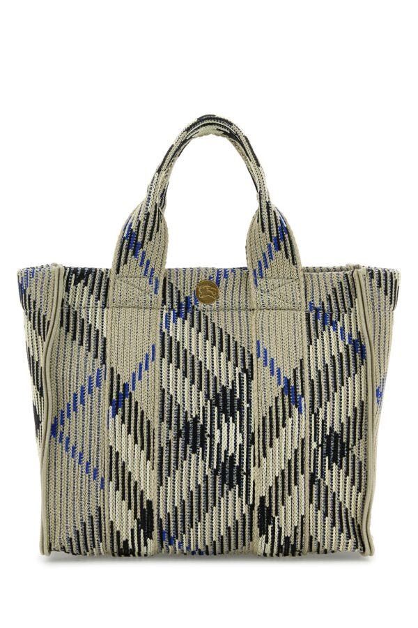 Burberry Embroidered Fabric Check Mini Handbag Size ONE SIZE - 5 Thumbnail