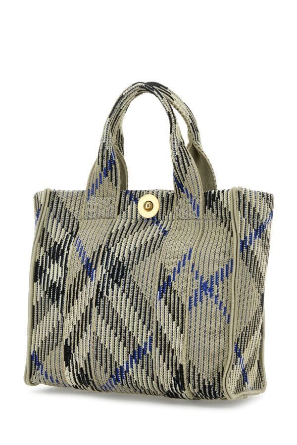 Burberry Embroidered Fabric Check Mini Handbag Size ONE SIZE - 4 Thumbnail