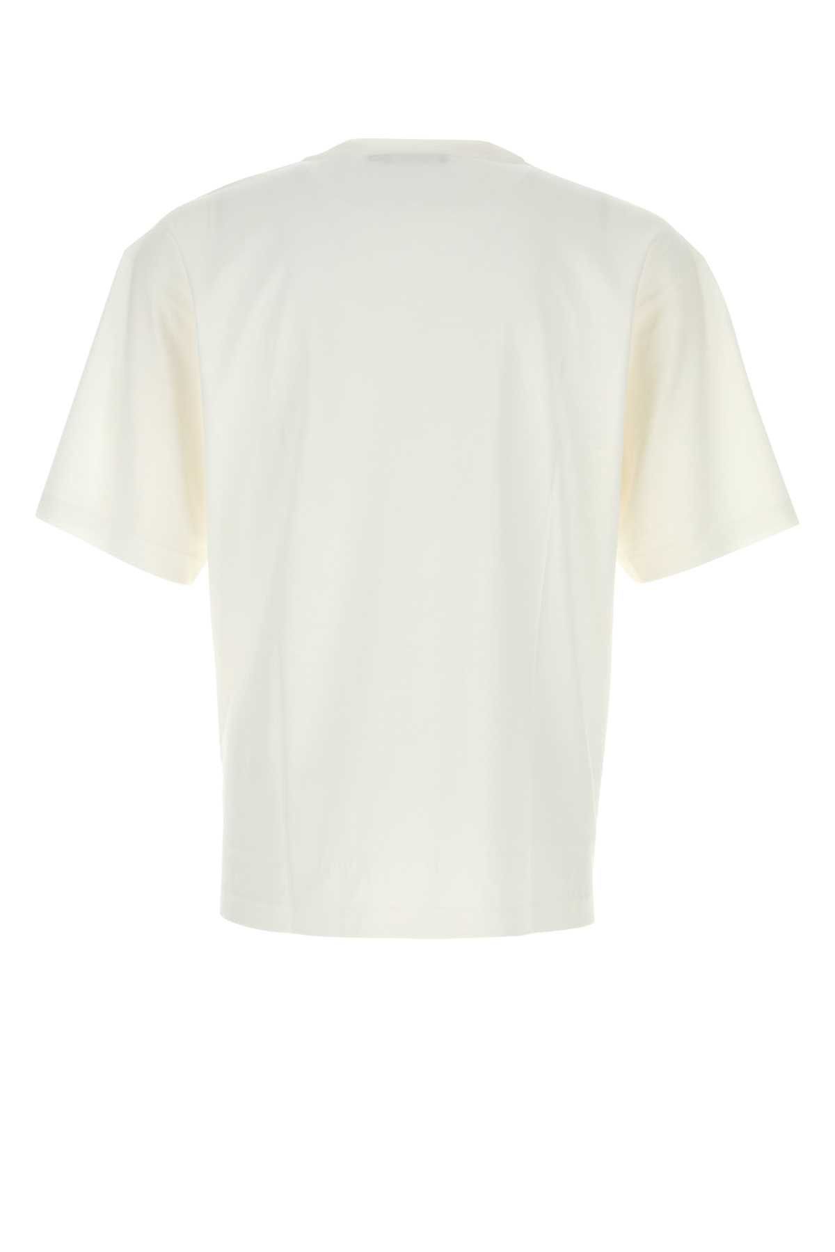 Dolce & Gabbana White Cotton T-Shirt Size US M / EU 48-50 / 2 - 2 Thumbnail