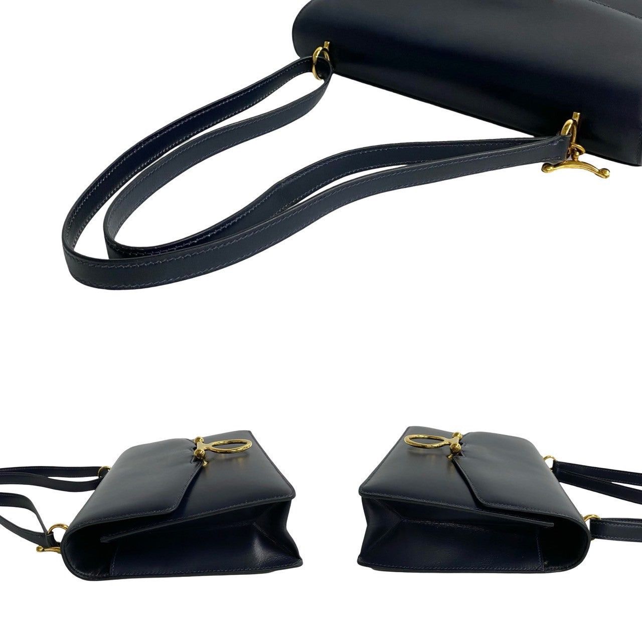 Hermes Hermes Shoulder Bag Navy Vitello Size ONE SIZE - 5 Thumbnail