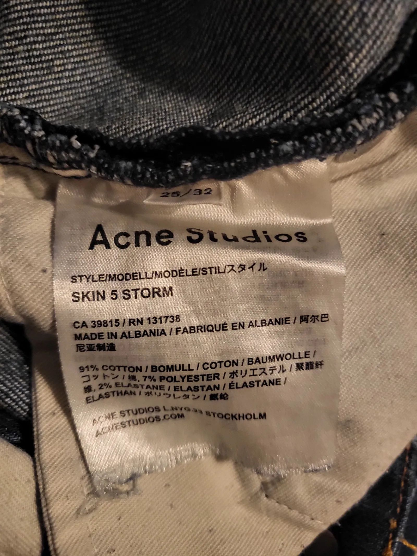 Acne Studios Acne Studios Skin 5 Storm Jeans Size 25" / US 0 / IT 36 - 3 Thumbnail