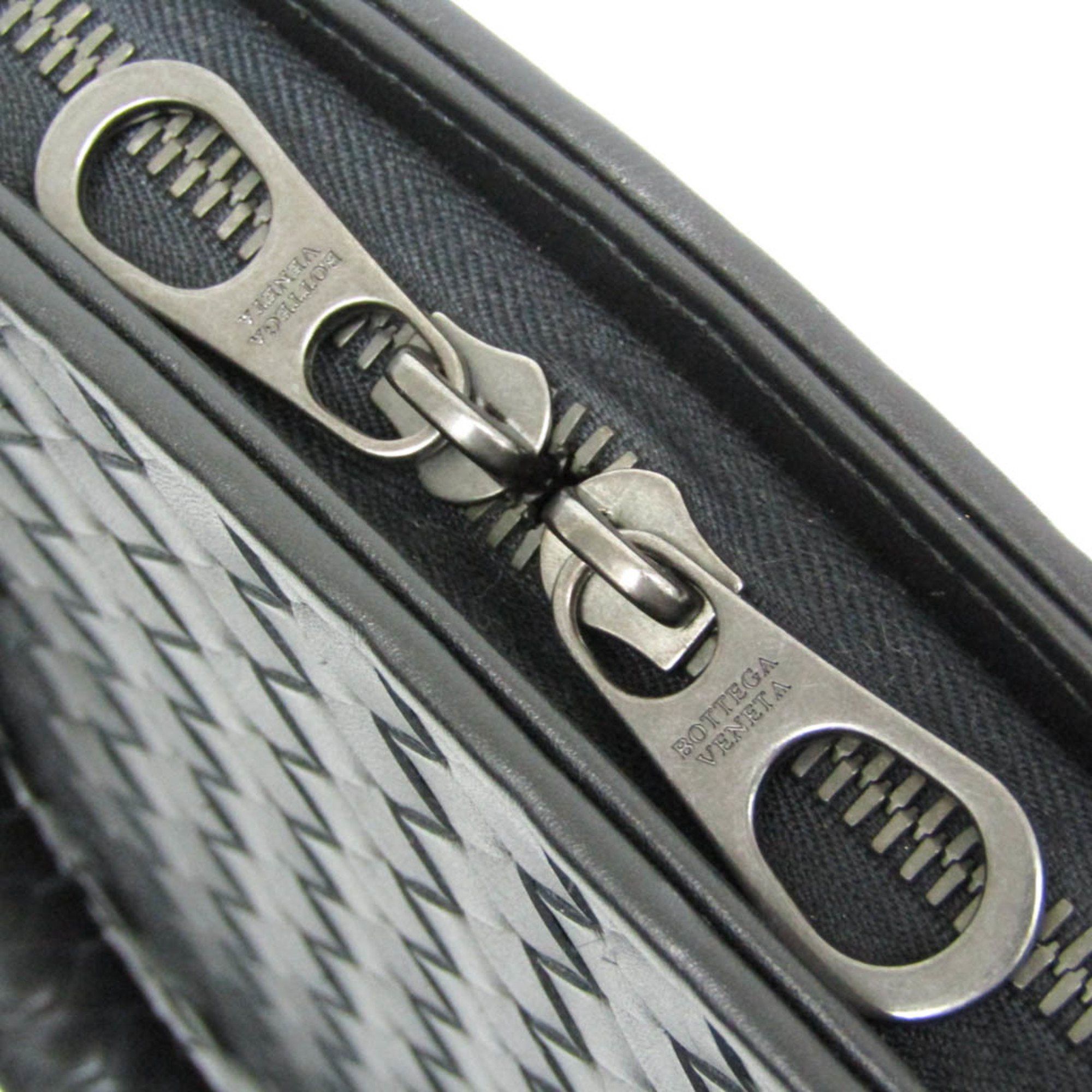 Bottega Veneta Bottega Veneta Intrecciato Men's Leather Document Case,Handbag Black Size ONE SIZE - 7 Thumbnail