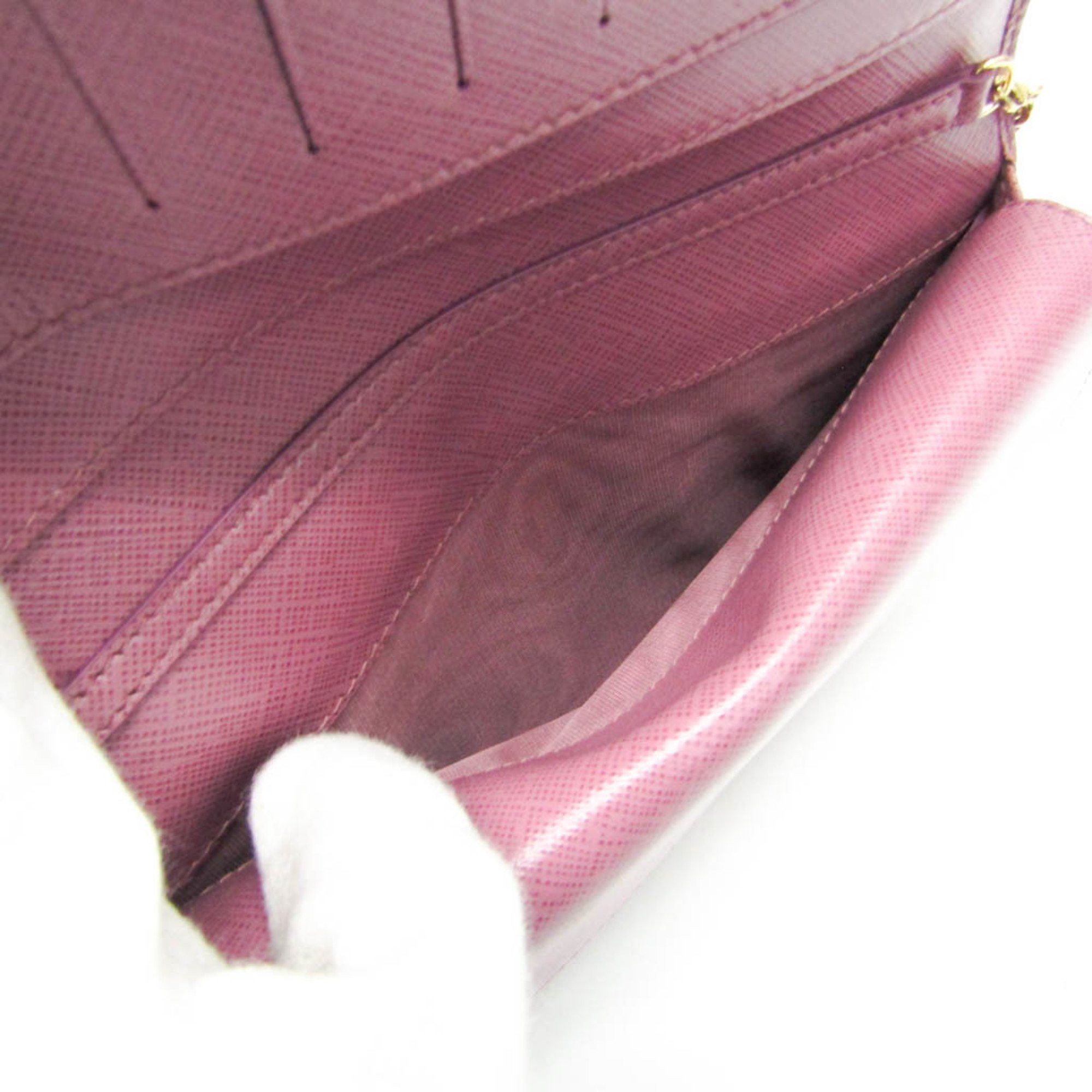 Salvatore Ferragamo Salvatore Ferragamo Vara KM 22B850 Women's Leather Chain/Shoulder Wallet Pink Size ONE SIZE - 11 Thumbnail