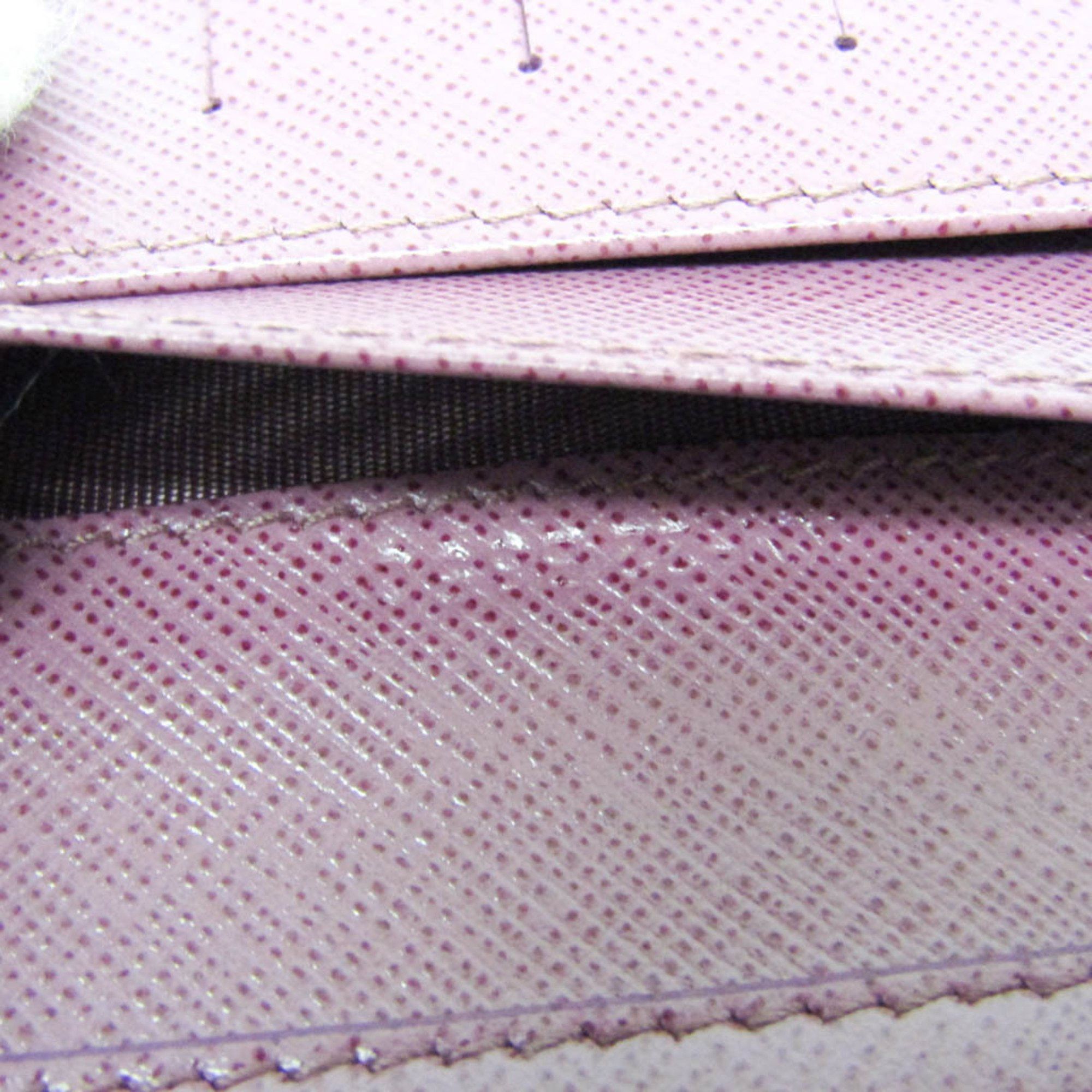 Salvatore Ferragamo Salvatore Ferragamo Vara KM 22B850 Women's Leather Chain/Shoulder Wallet Pink Size ONE SIZE - 14 Thumbnail