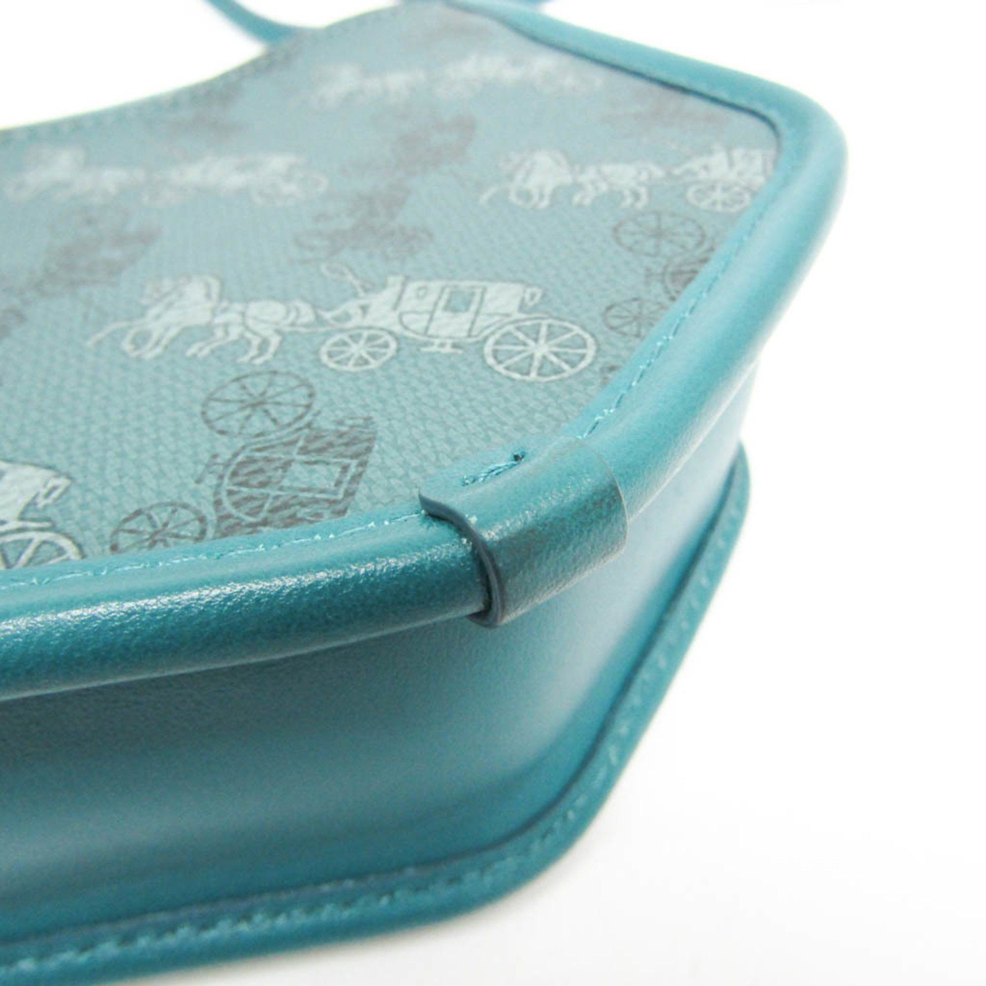 Coach Coach 2891 Women's Leather,PVC Shoulder Bag Blue Size ONE SIZE - 4 Thumbnail