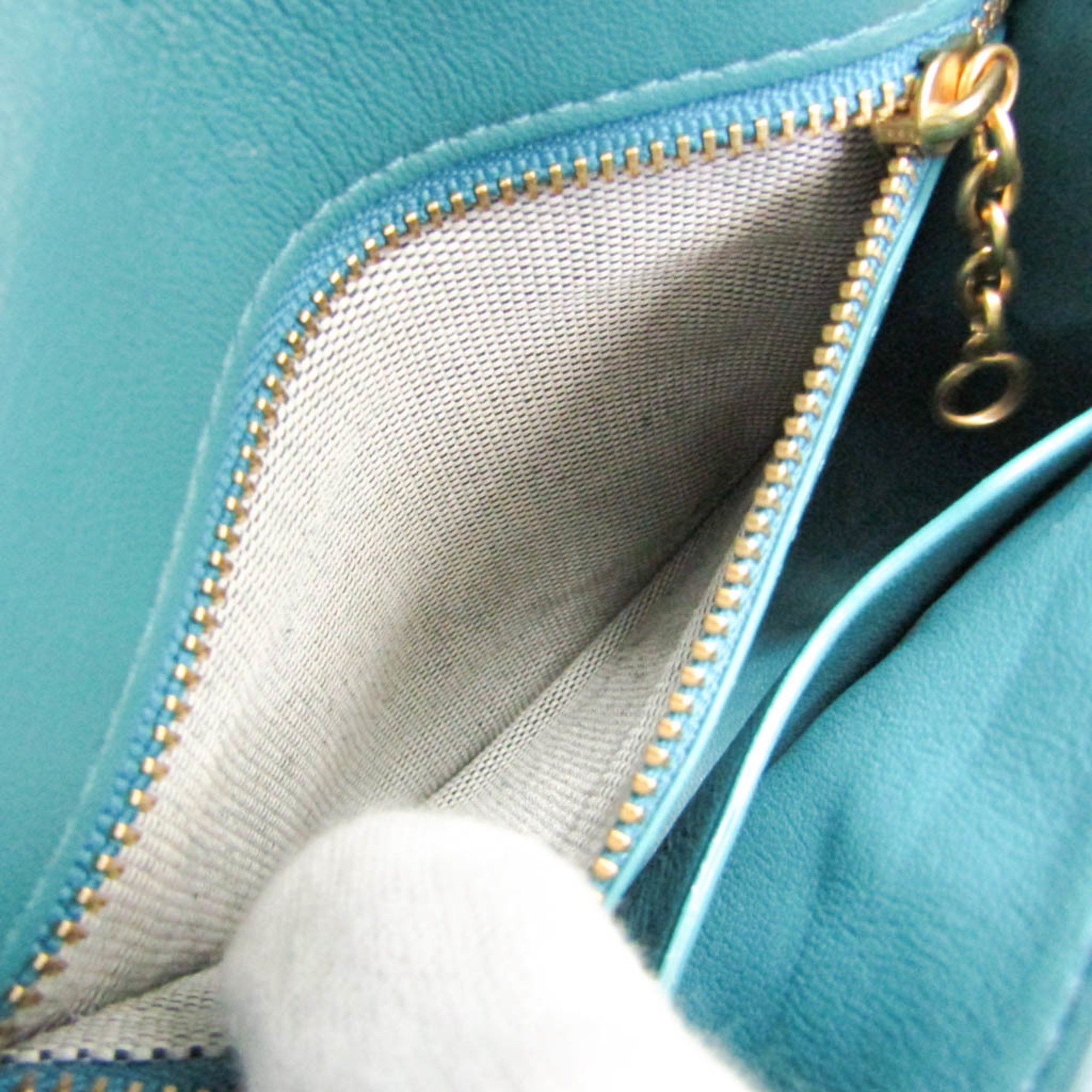Coach Coach 2891 Women's Leather,PVC Shoulder Bag Blue Size ONE SIZE - 12 Thumbnail