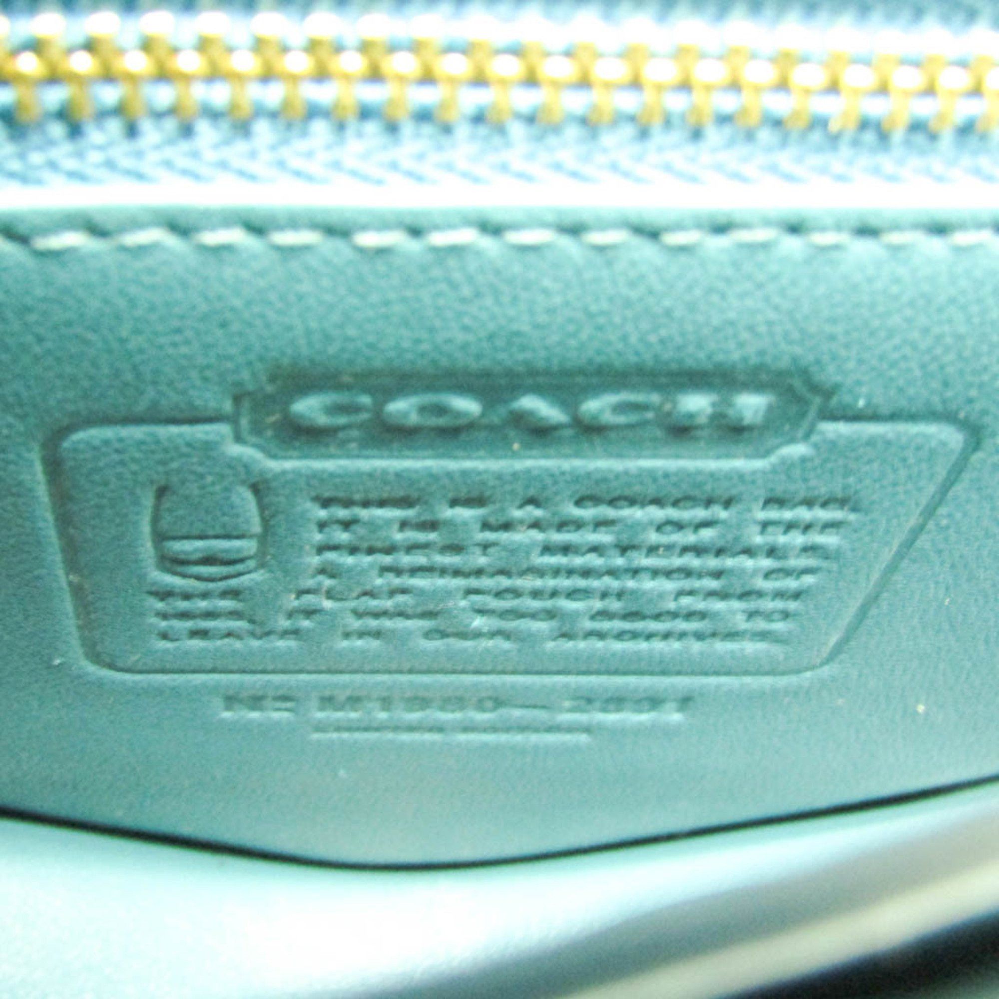 Coach Coach 2891 Women's Leather,PVC Shoulder Bag Blue Size ONE SIZE - 13 Thumbnail