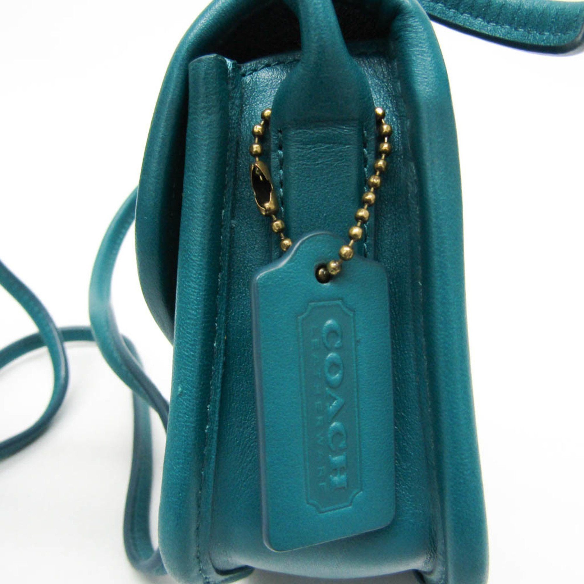 Coach Coach 2891 Women's Leather,PVC Shoulder Bag Blue Size ONE SIZE - 10 Thumbnail