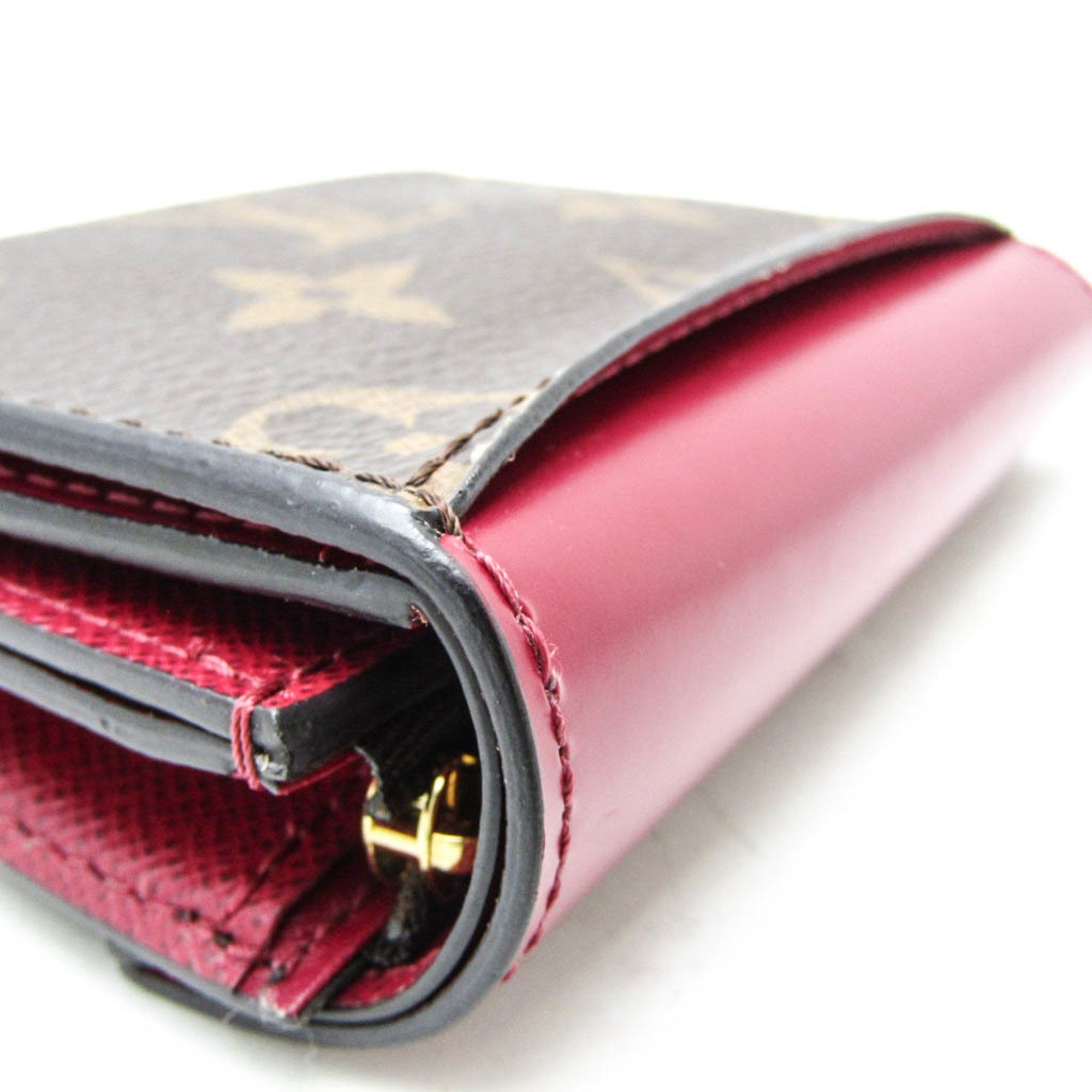 Louis Vuitton Louis Vuitton Monogram Zoe Wallet M62932 Women's Monogram Wallet (tri-fold) Fuchsia,Monogram Size ONE SIZE - 6 Thumbnail