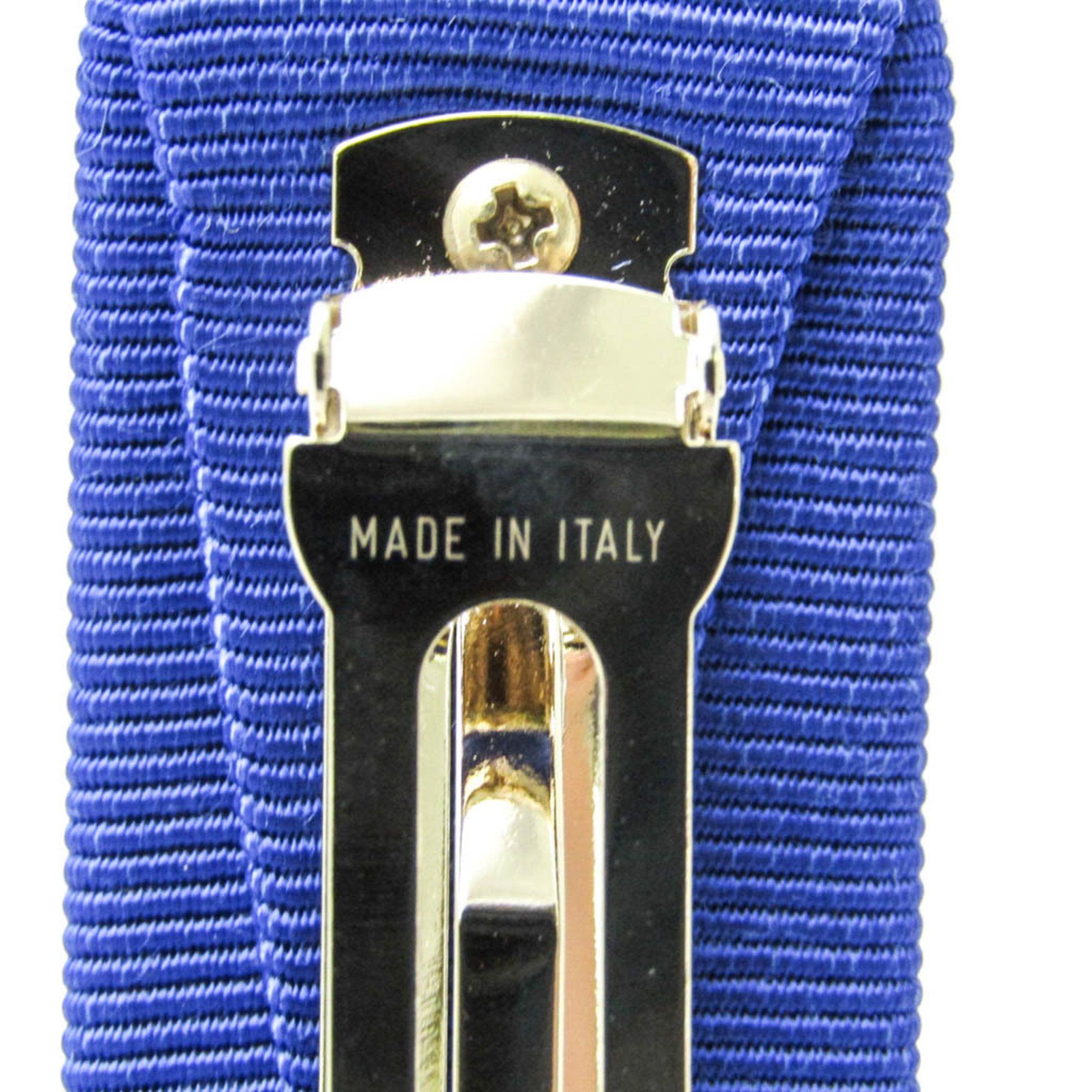 Salvatore Ferragamo Salvatore Ferragamo Vara 34‐2019 Cotton,Metal Women's Barrette Blue,Gold Size ONE SIZE - 9 Thumbnail