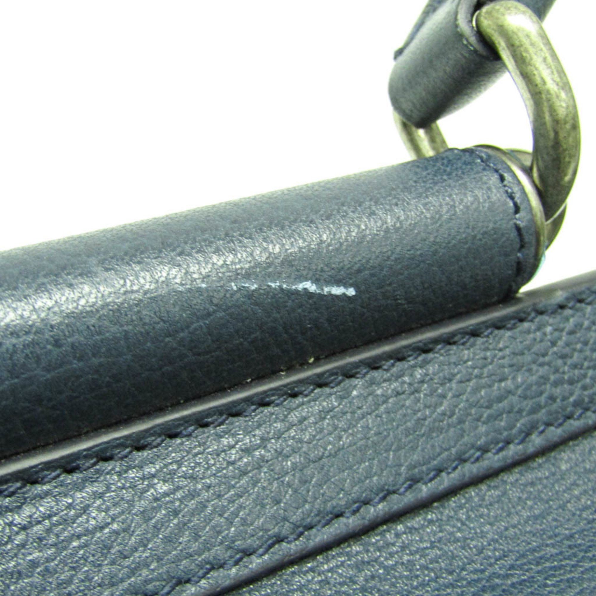 Dolce & Gabbana Dolce & Gabbana Men's Leather Document Case,Shoulder Bag Blue Size ONE SIZE - 6 Thumbnail