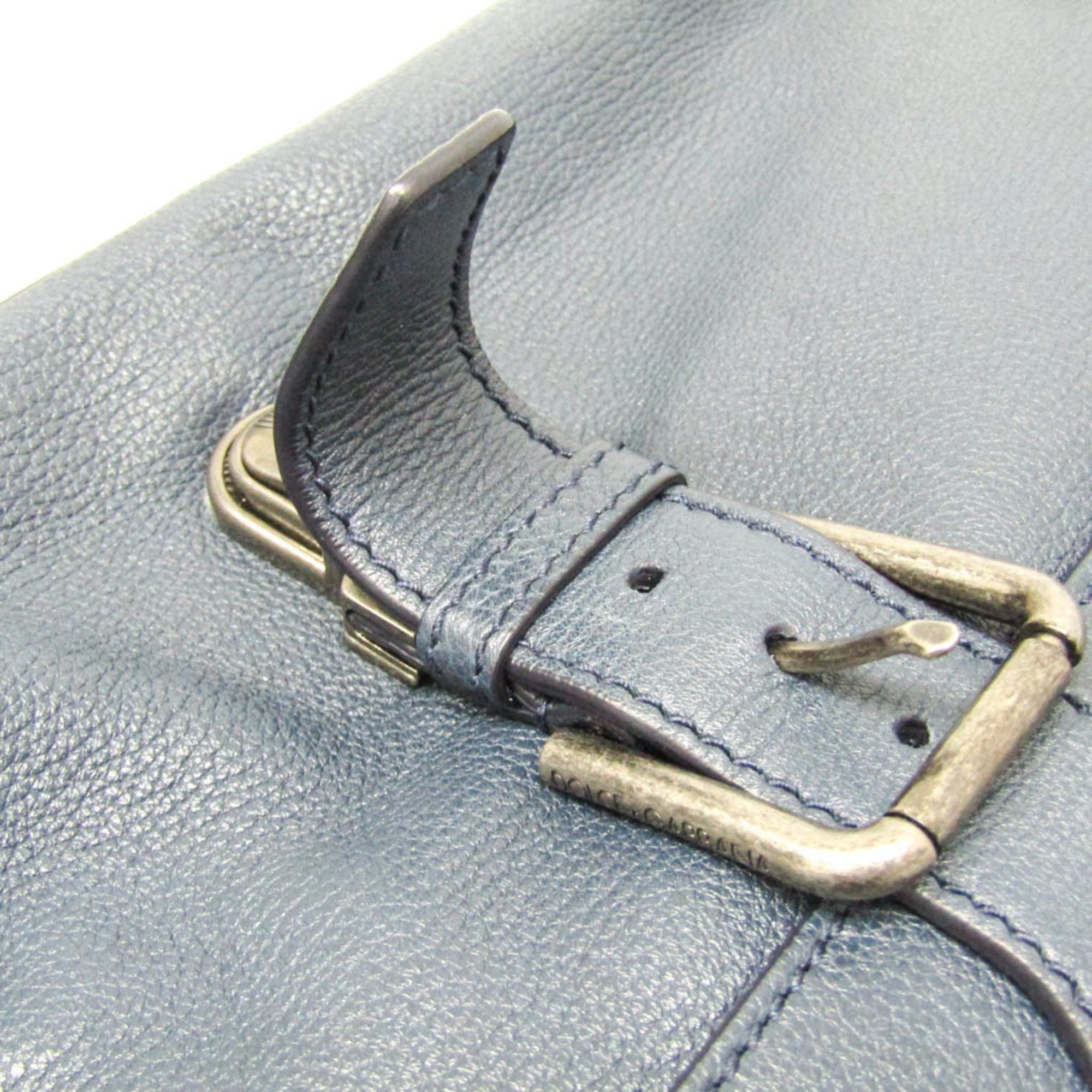Dolce & Gabbana Dolce & Gabbana Men's Leather Document Case,Shoulder Bag Blue Size ONE SIZE - 8 Thumbnail