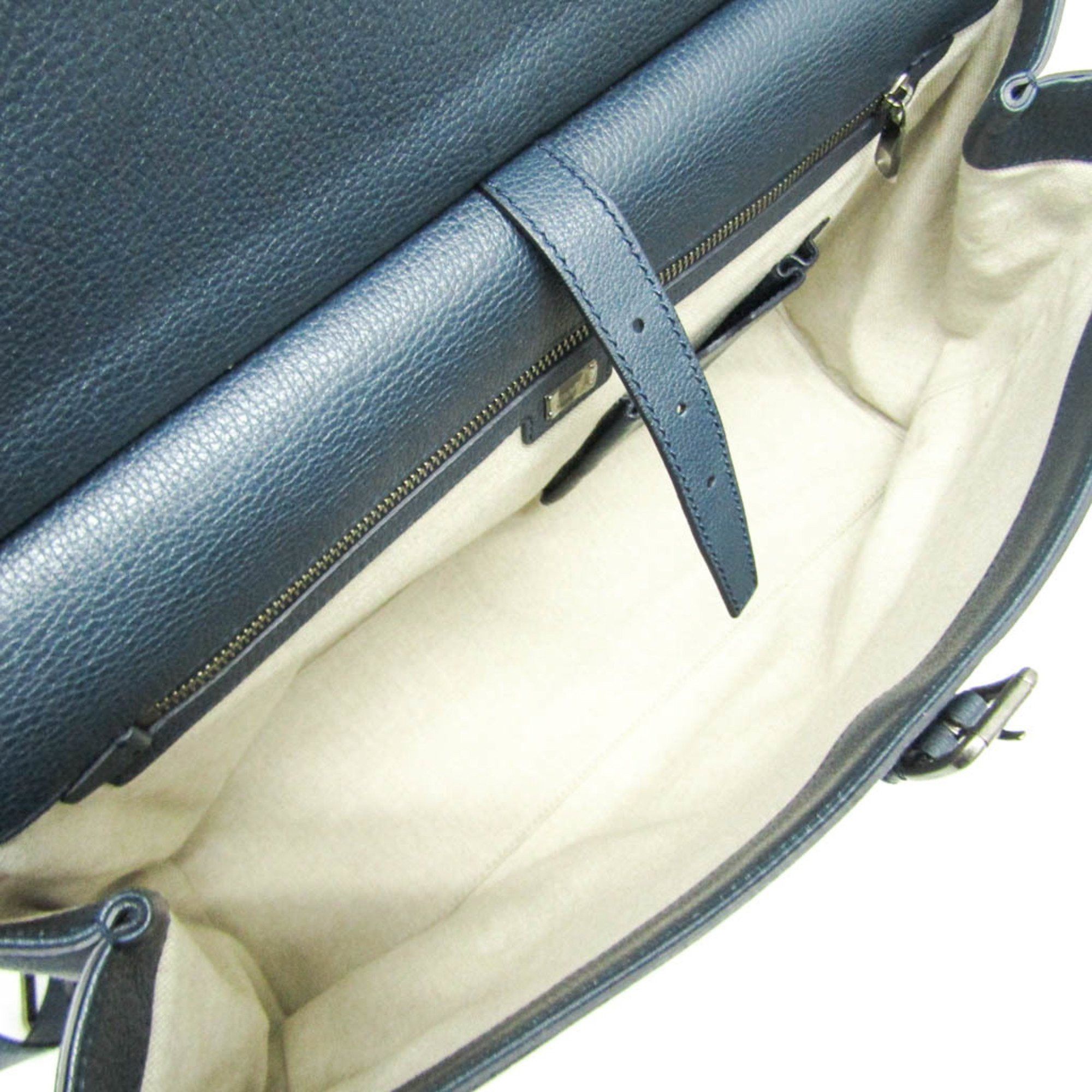 Dolce & Gabbana Dolce & Gabbana Men's Leather Document Case,Shoulder Bag Blue Size ONE SIZE - 3 Thumbnail
