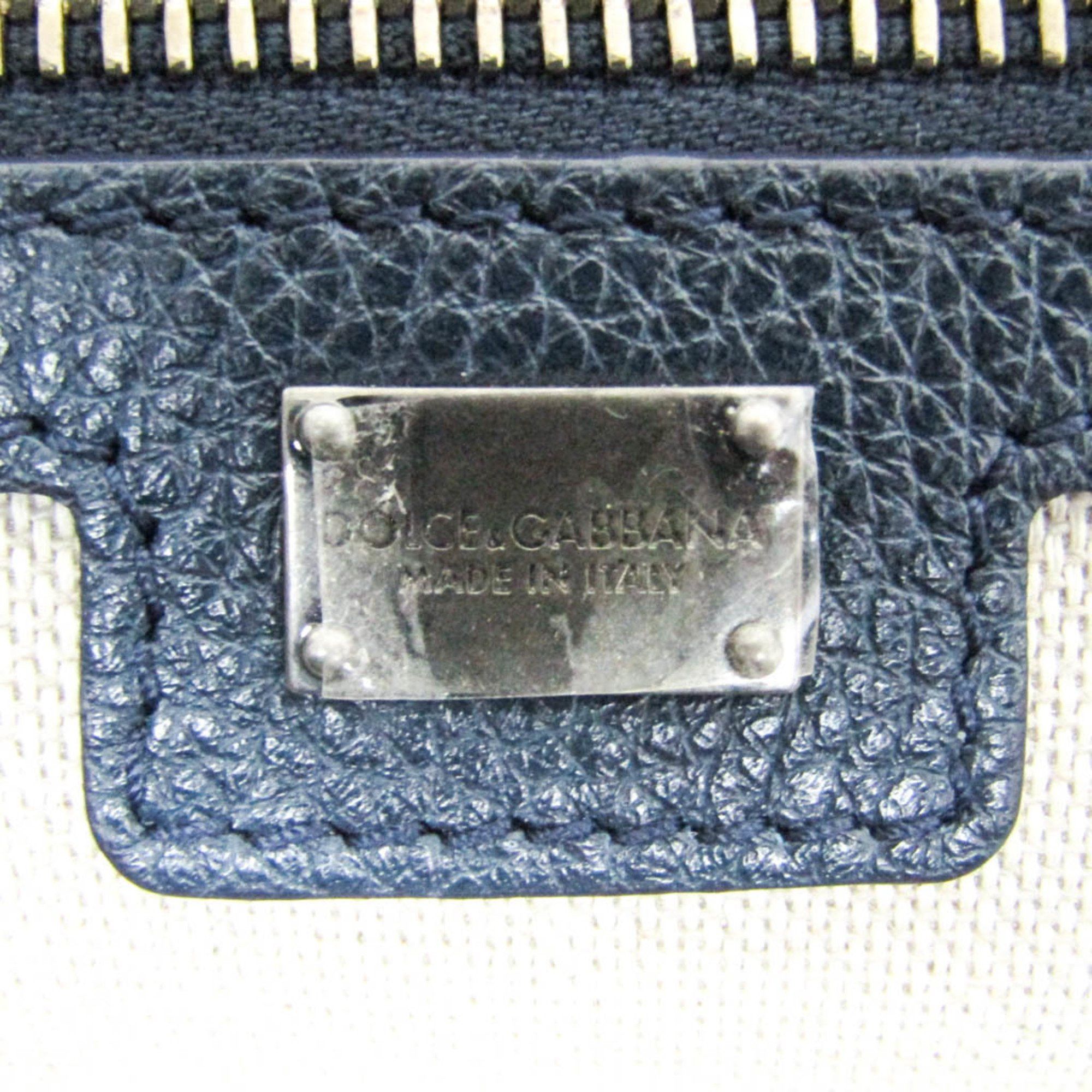 Dolce & Gabbana Dolce & Gabbana Men's Leather Document Case,Shoulder Bag Blue Size ONE SIZE - 10 Thumbnail