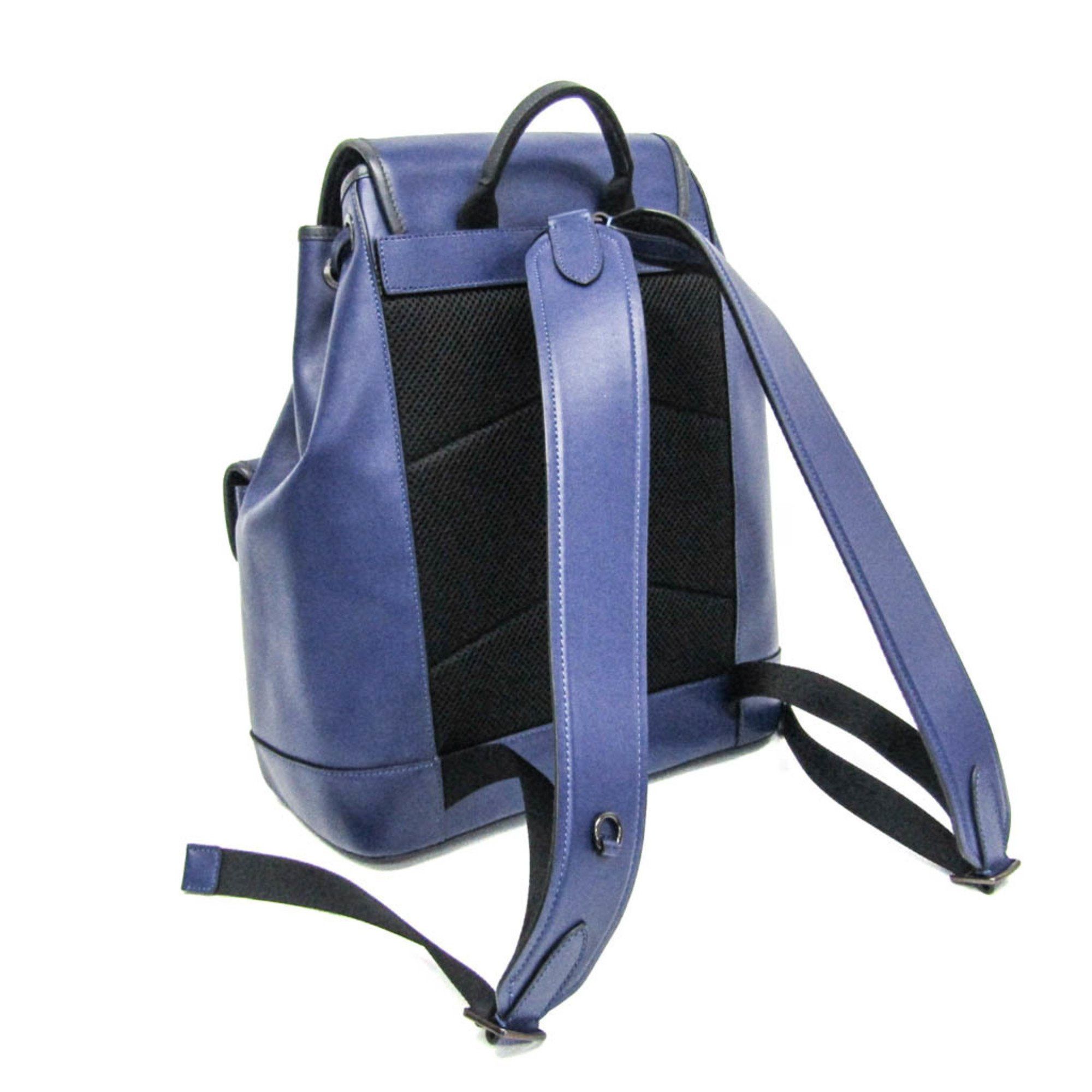 Coach Coach Heritage C2902 Men's Leather Backpack Blue Size ONE SIZE - 2 Thumbnail