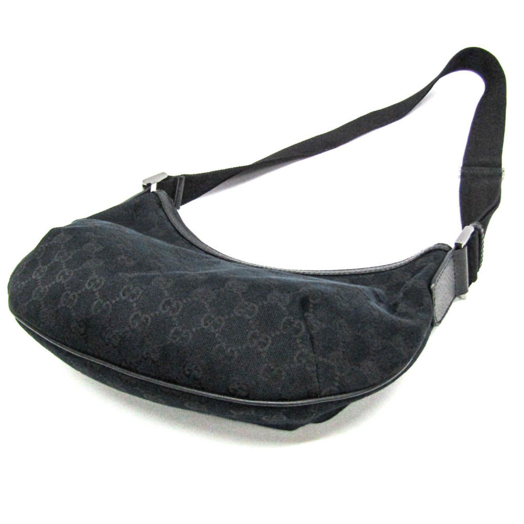 Gucci Gucci GG Canvas 181092 Women's GG Canvas,Leather Shoulder Bag Black Size ONE SIZE - 2 Thumbnail