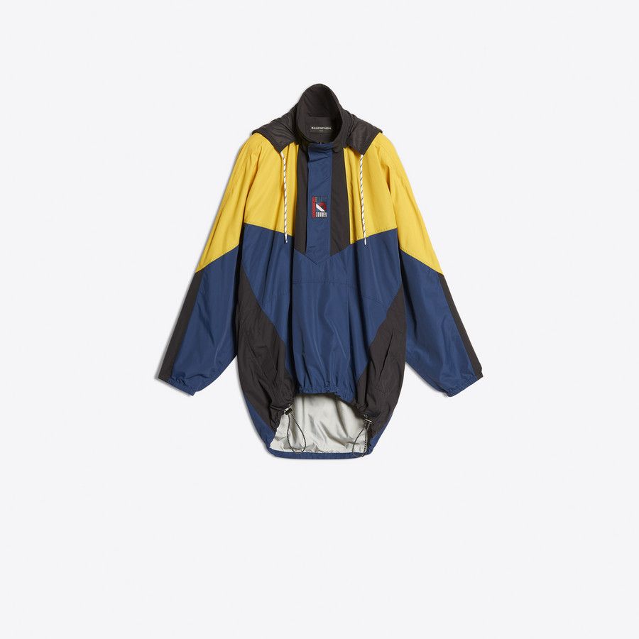 Balenciaga double hot sale hem windbreaker