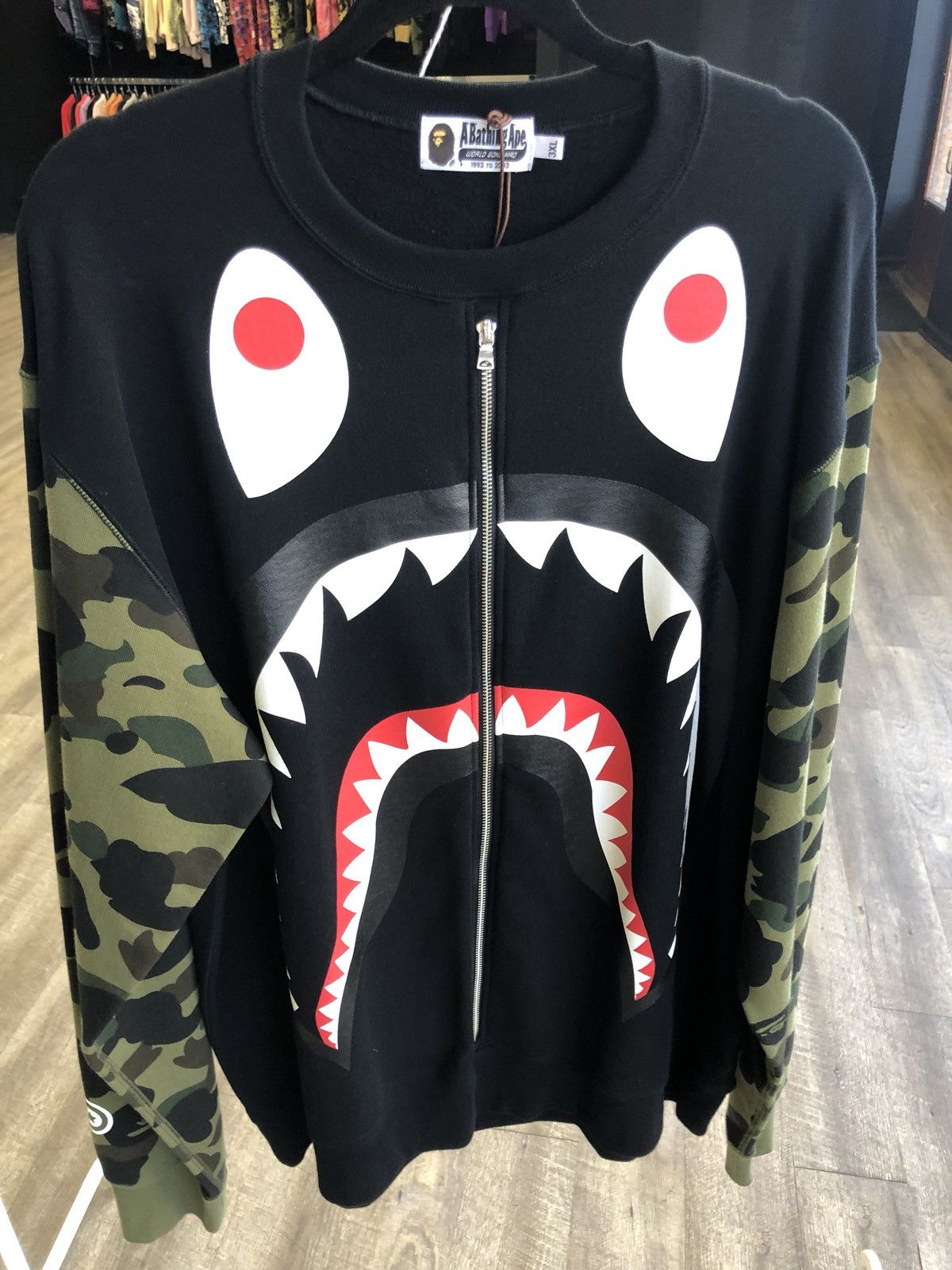 Bape Shark Crewneck Grailed