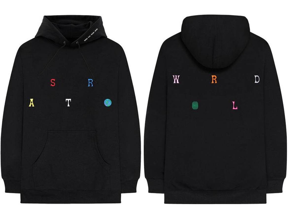 Astroworld store scattered hoodie